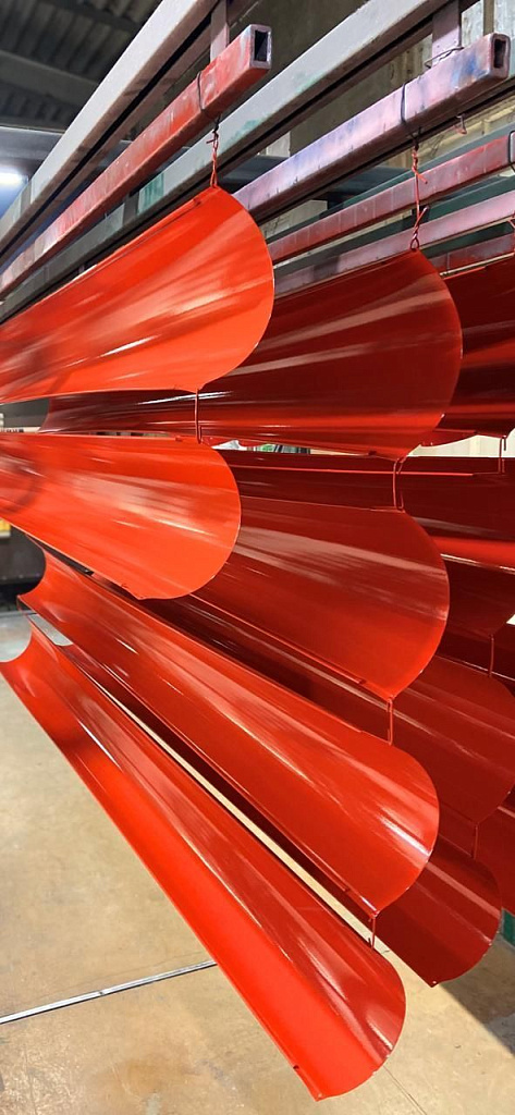 Желоб водосточный оцинкованный порошок ф180х2000мм RAL 3020