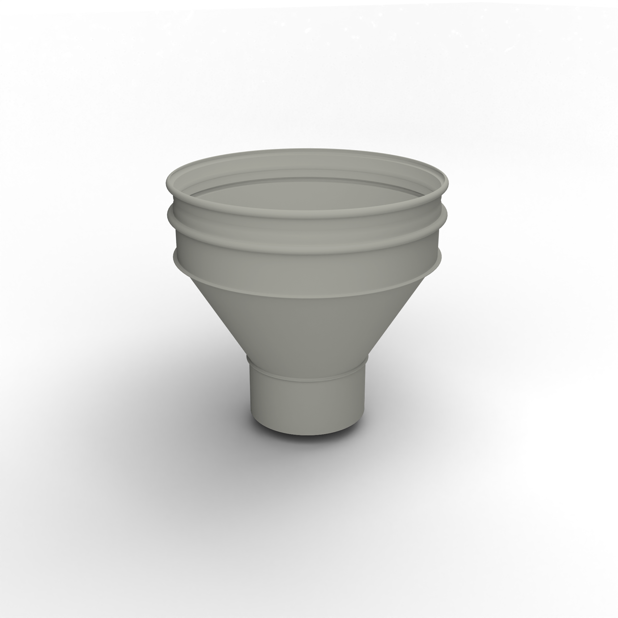 Воронка водосточная ф216х350мм (RAL 7044) водосборная, c порошковым покрытием