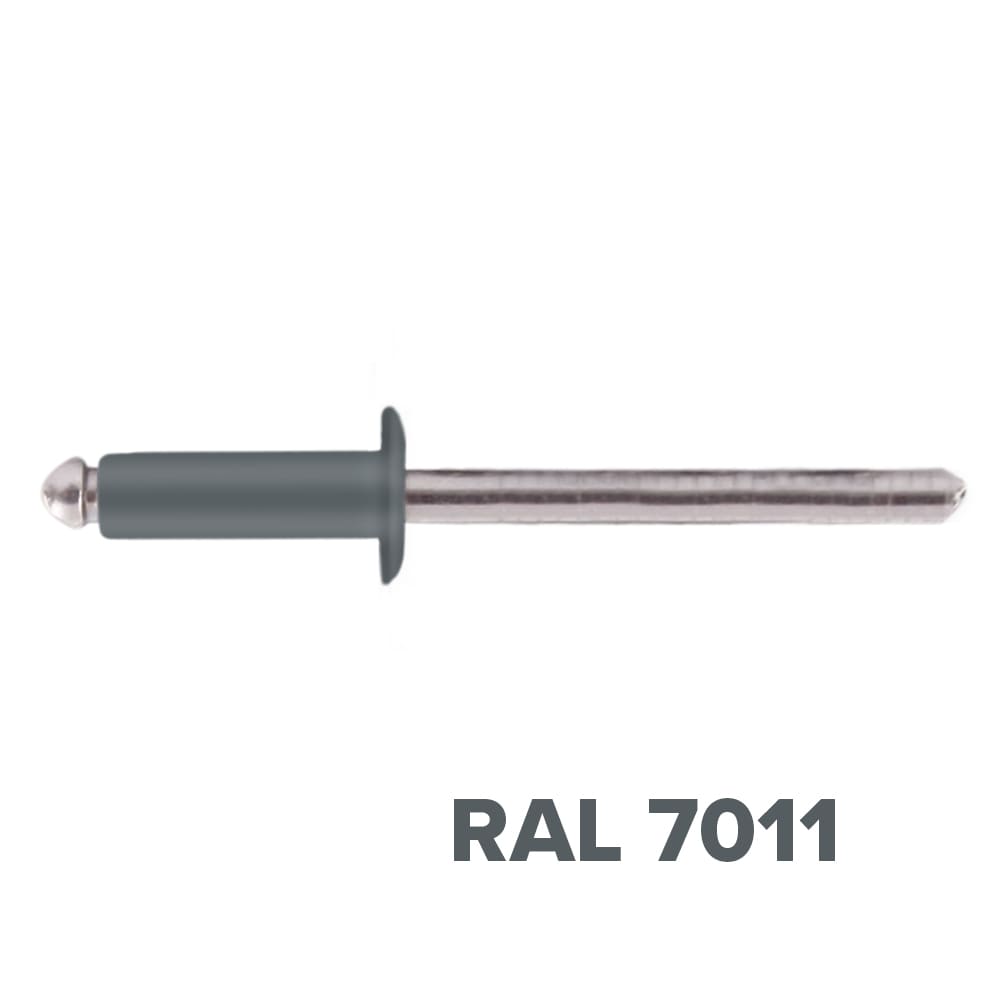 Заклепка 3.2x10 (RAL 7011) A2/A2 вытяжная