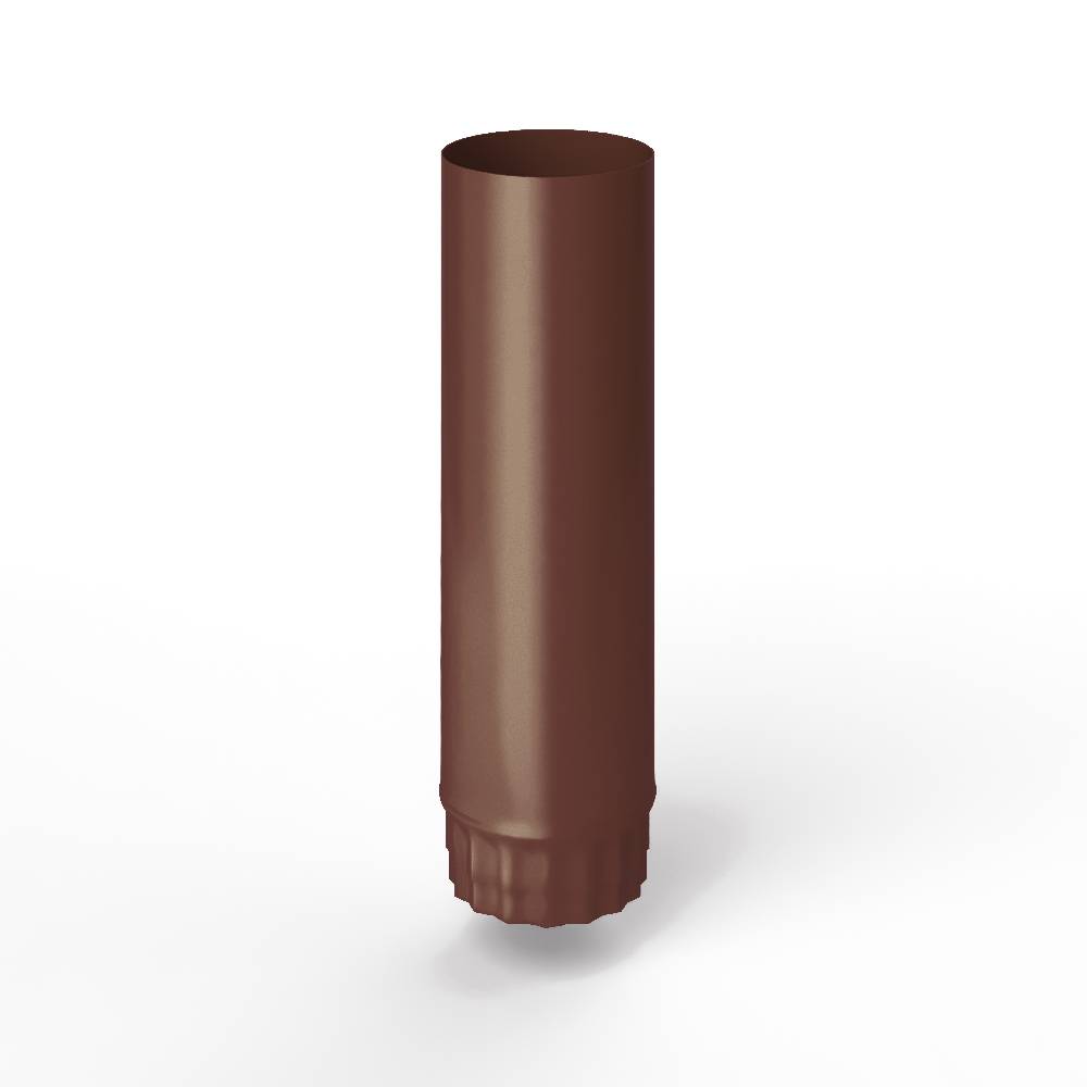 Труба водосточная оцинкованная порошок ф180х1250мм RAL 8015