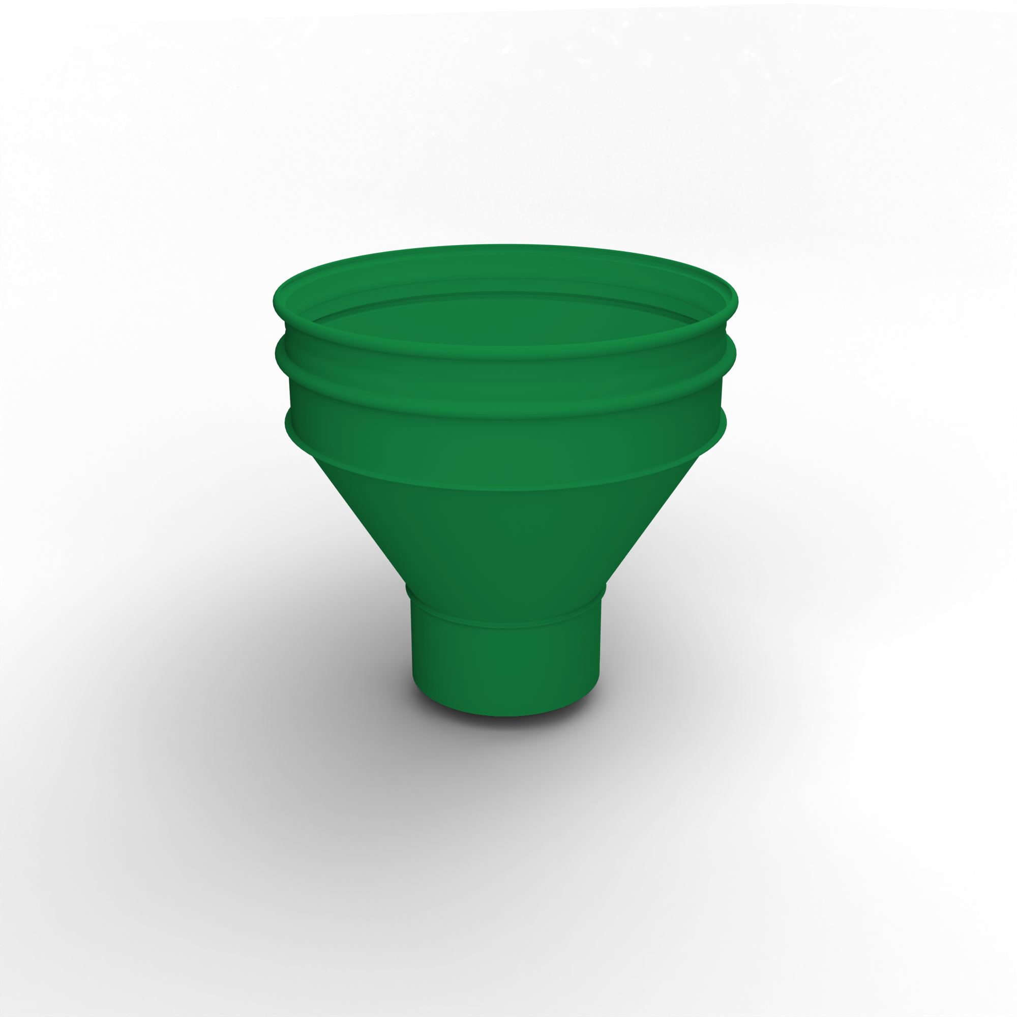 Воронка водосточная ф106х350мм (RAL 6037) водосборная, c порошковым покрытием