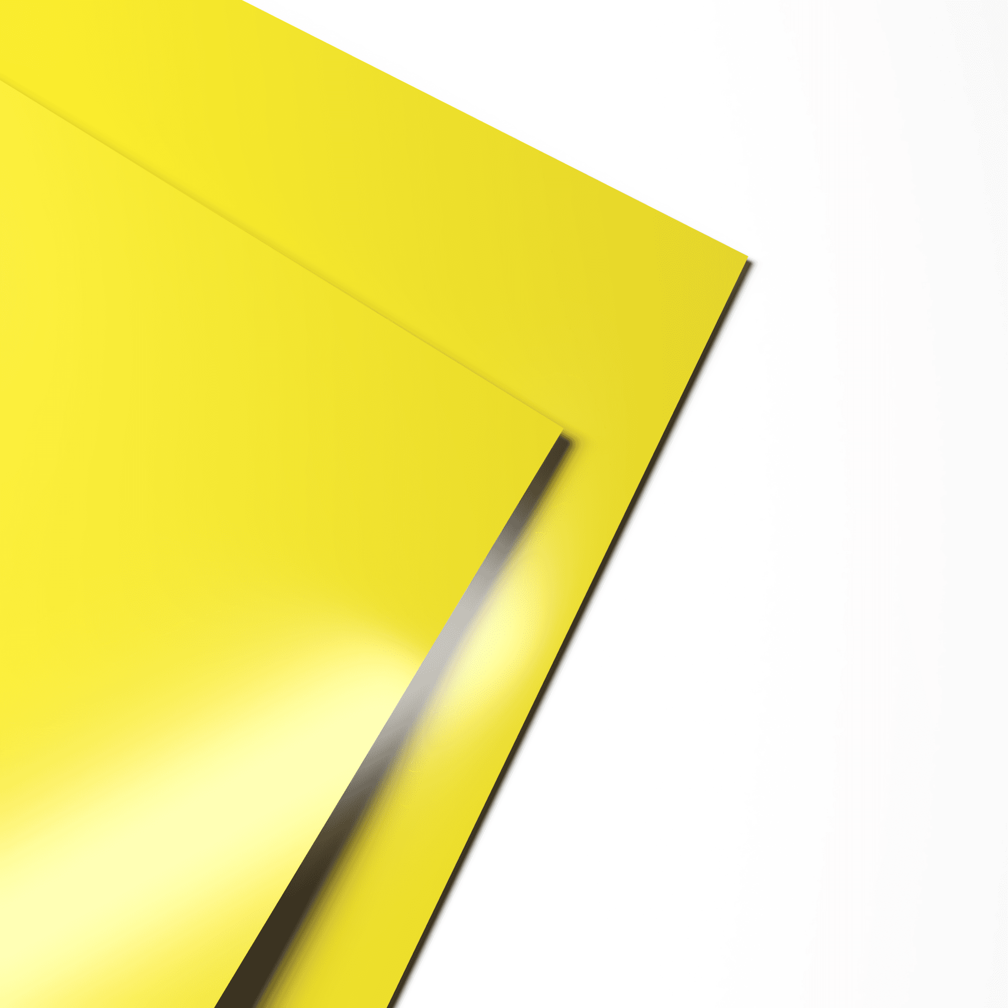 Лист оцинкованный 0,8х1250мм (RAL 1018) с полимерным покрытием (полиэстер)