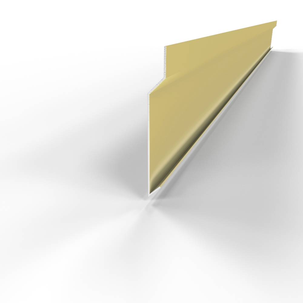 Отлив для фундамента (цокольный) оцинкованный c полимерным покрытием 0,45мм RAL 1014