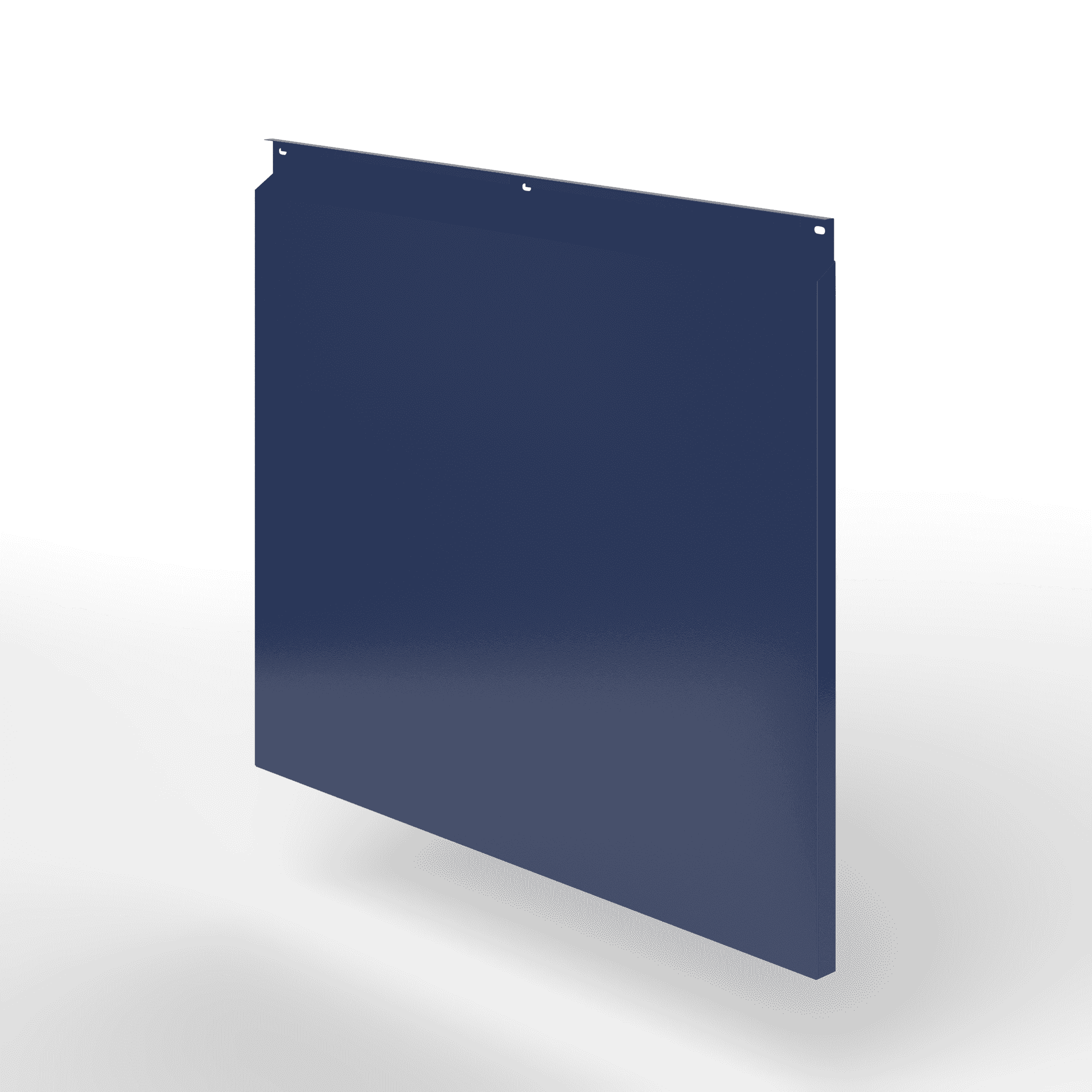 Фасадная металлокассета закрытого типа оцинкованная с порошковым покрытием 0,7x545х550мм RAL 5003 Сапфирово-синий