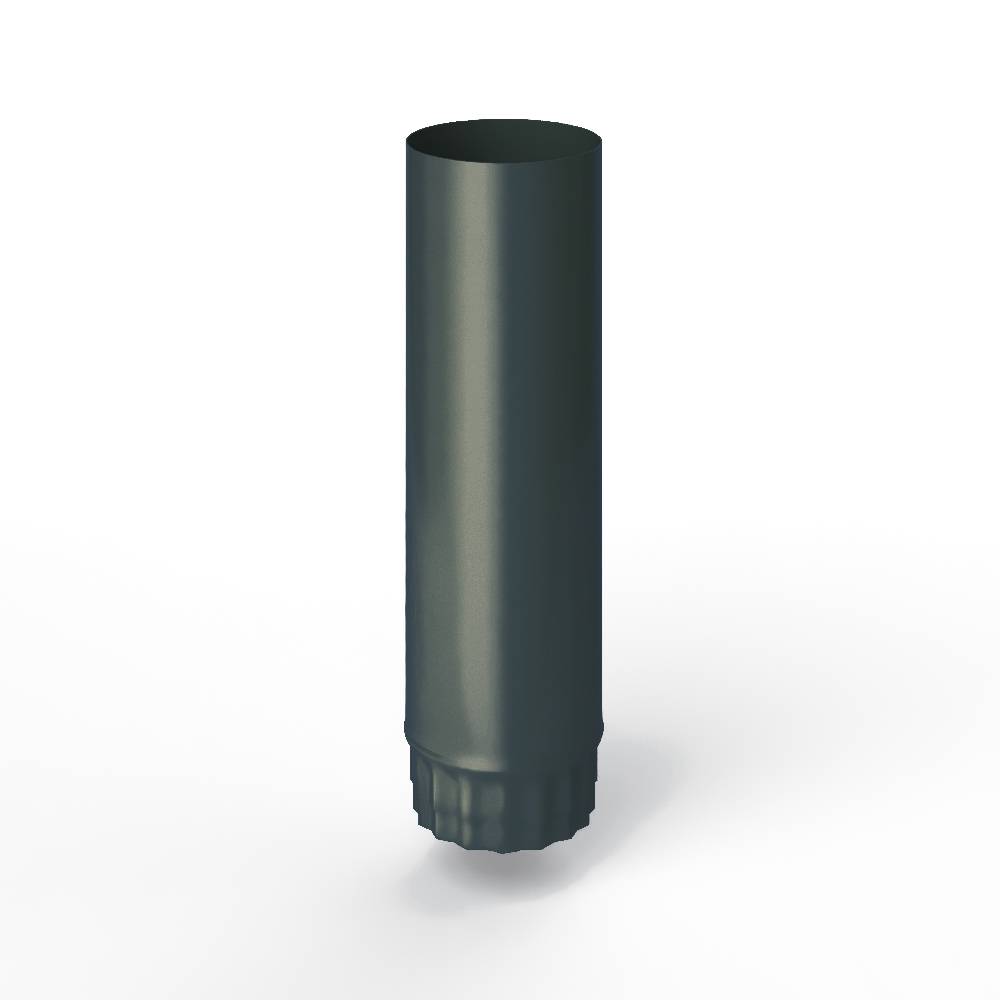 Труба водосточная оцинкованная порошок ф140х1250мм RAL 7026