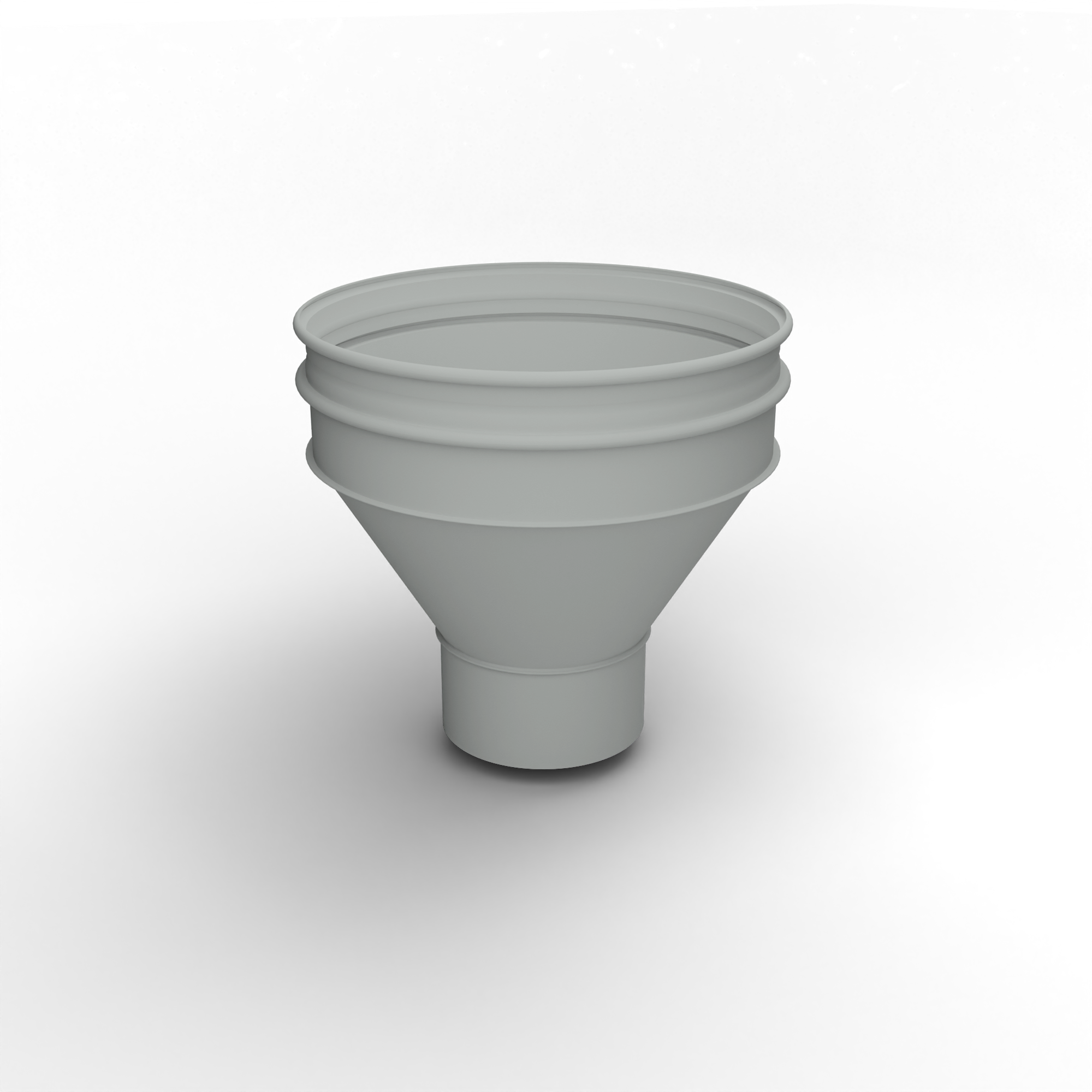 Воронка водосточная ф216х350мм (RAL 7035) водосборная, c порошковым покрытием