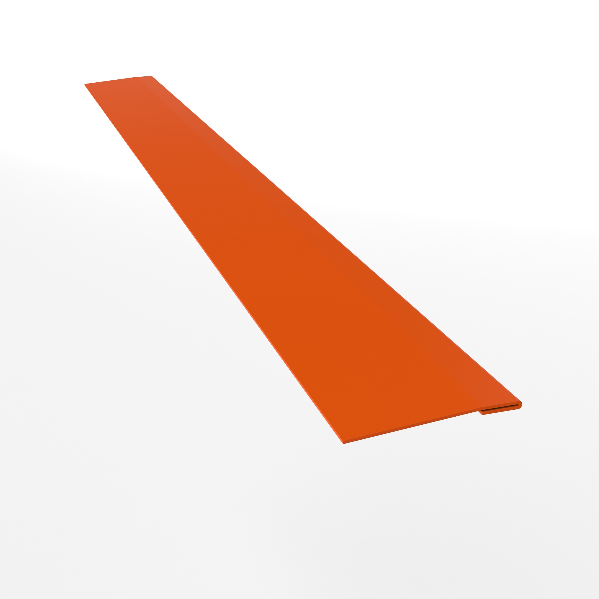 Планка начальная для металлосайдинга экобрус оцинкованная с порошковым покрытием 0,45мм ширина менее 625 мм RAL 2004