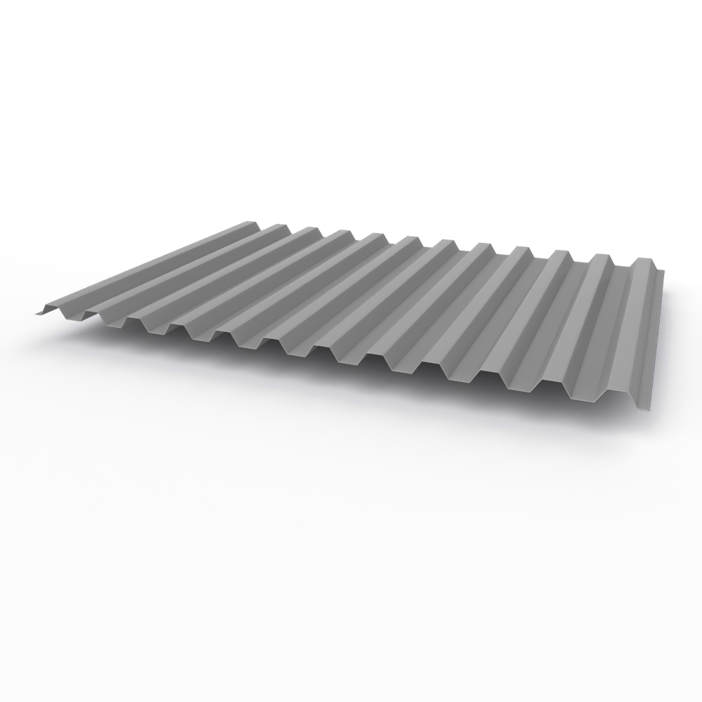 Профнастил С21 0,4х1051мм (RAL 7030) оцинкованный, с полимерным покрытием (полиэстер)