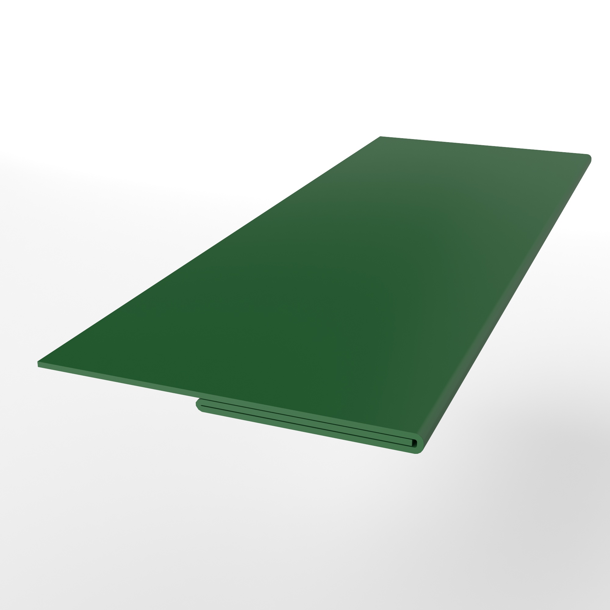 Планка финишная 0,45 мм (RAL 6002) оцинкованная, с порошковым покрытием