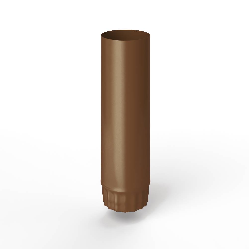 Труба водосточная оцинкованная порошок ф180х1250мм RAL 8007