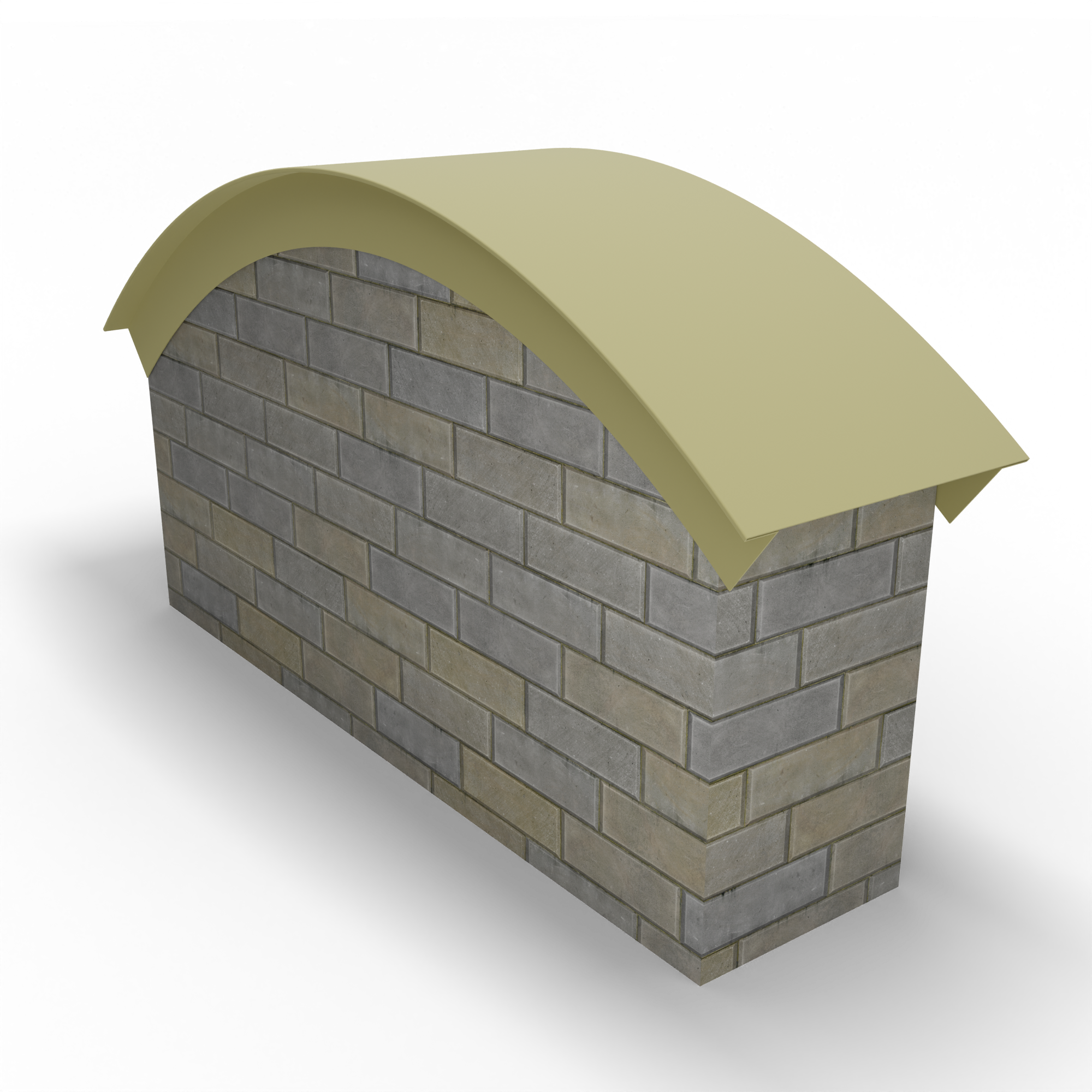 Парапет радиусный 1,2 мм (RAL 1000) полиэстер