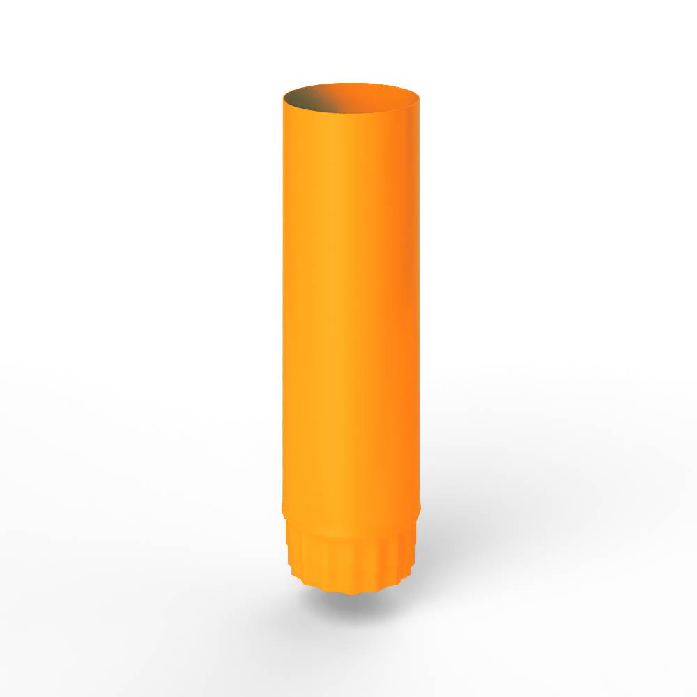 Труба водосточная оцинкованная порошок ф160х1250мм RAL 1033