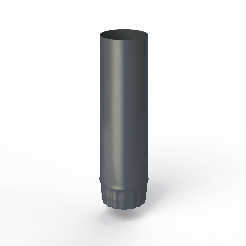 Труба водосточная оцинкованная порошок ф110х1250мм RAL 7015