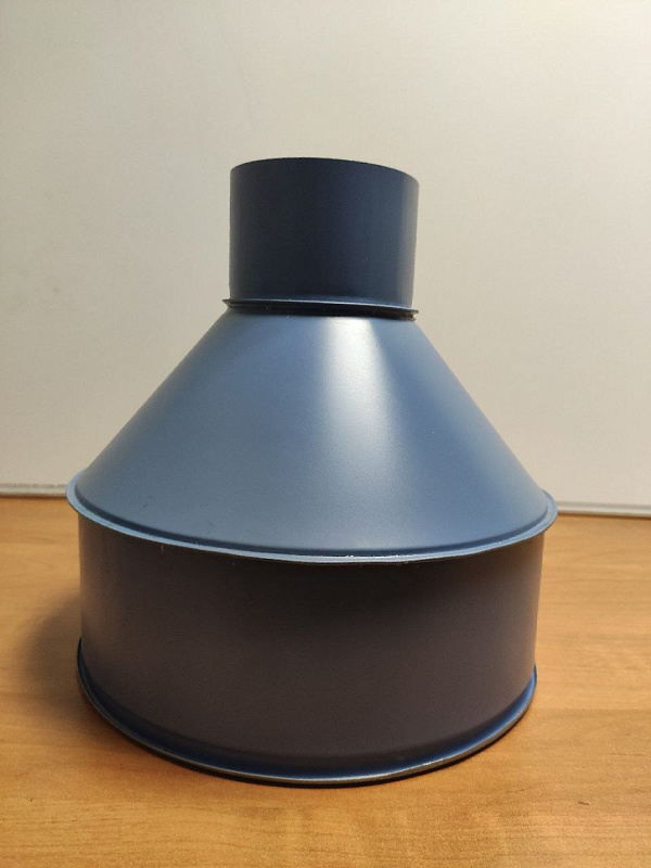 Воронка водосточная ф180х350мм (RAL 5014) водосборная, c порошковым покрытием