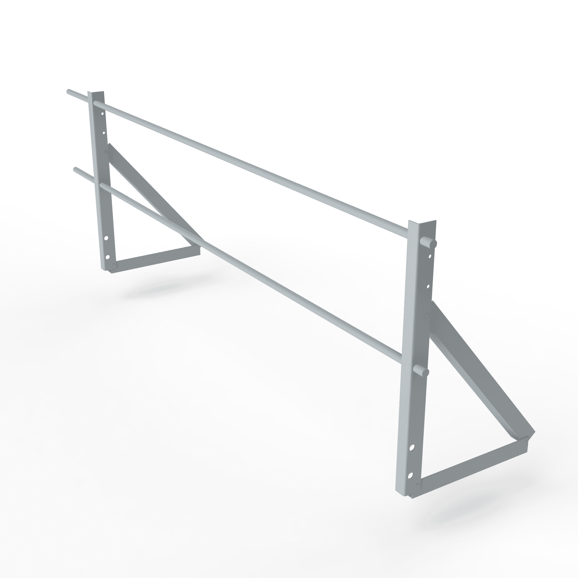 Ограждение кровельное оцинкованная сталь с порошковым покрытием 3000мм универсальный 600-25-1-1,5-3 оцинкованная сталь с порошковым покрытием RAL 7040