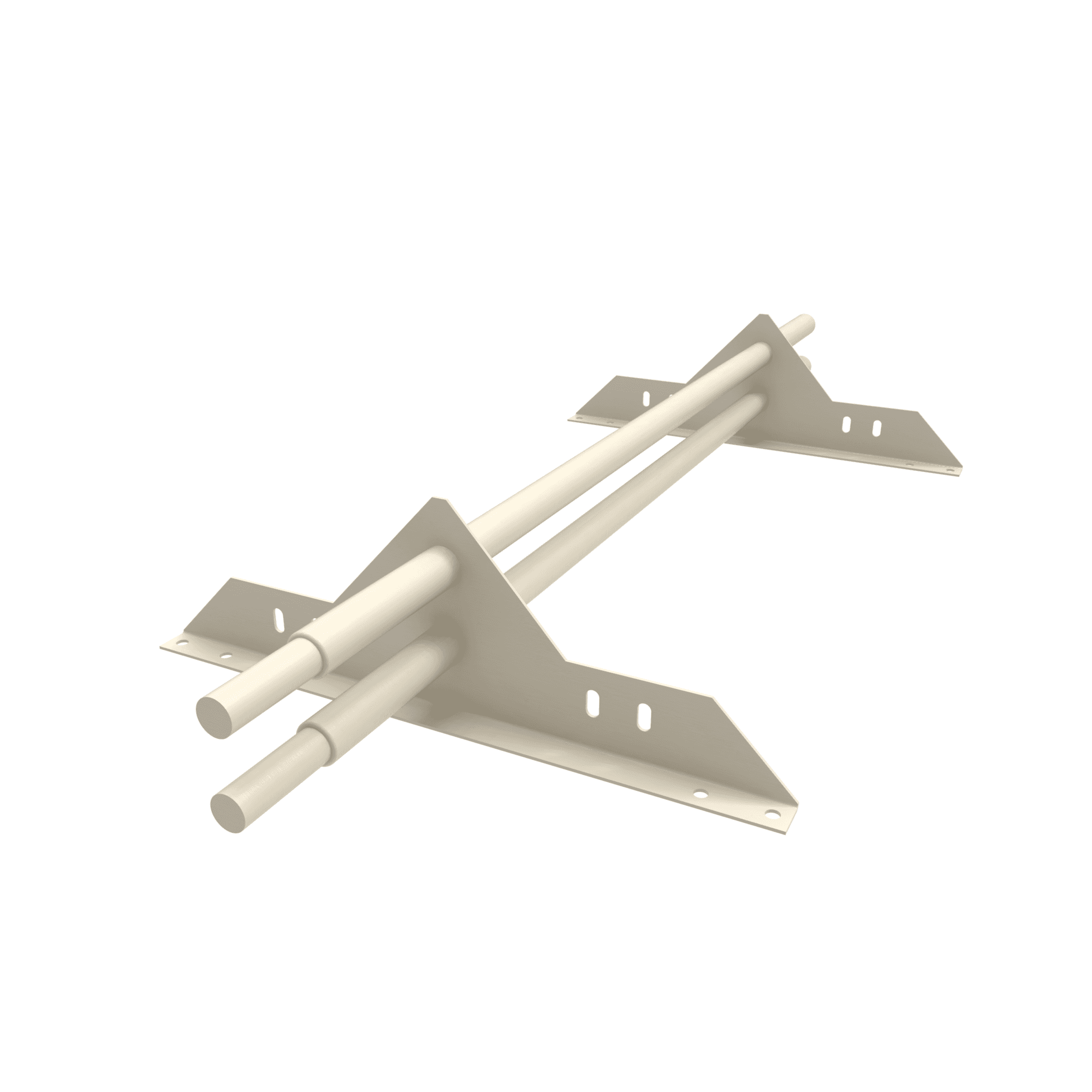 Снегозадержатель трубчатый круглый 3000мм универсальный 25-1,0-1,5-3 оцинкованная сталь с порошковым покрытием RAL 9010