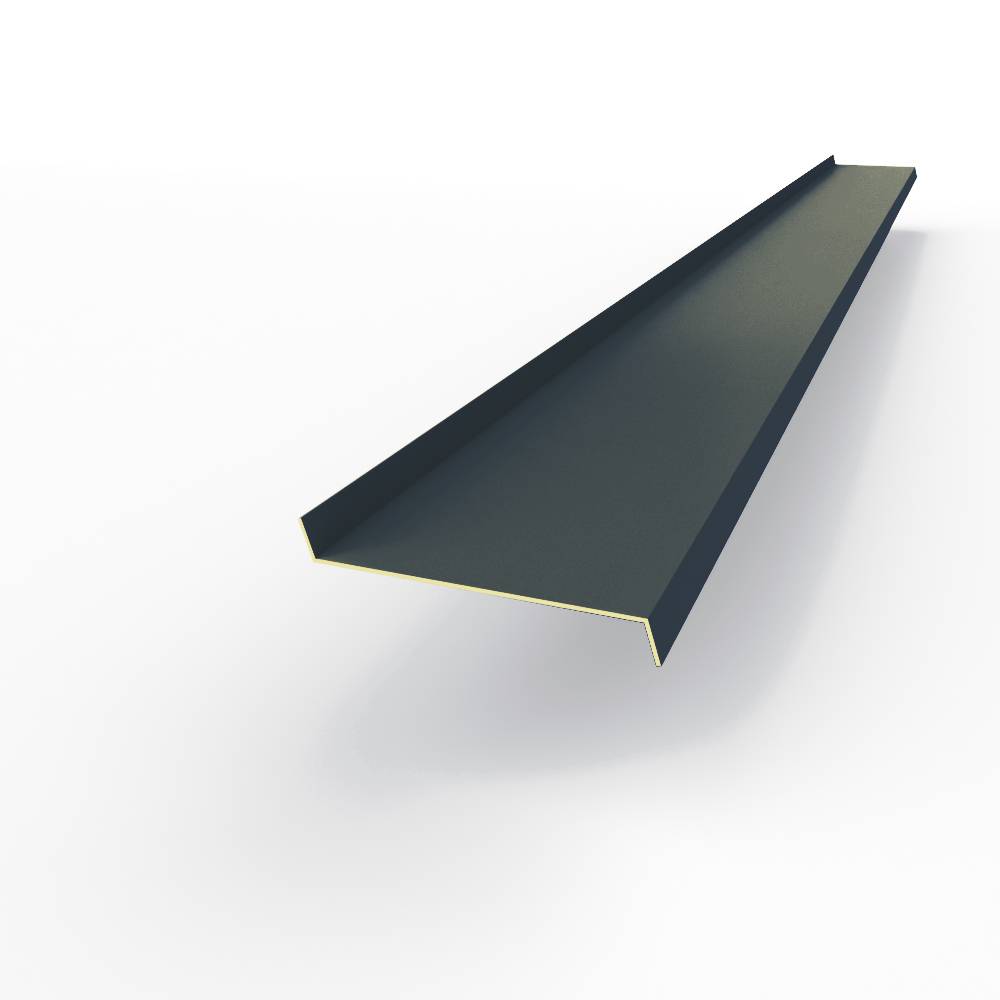 Отлив 0,4 мм RAL 5008 оконный оцинкованный c порошковым покрытием