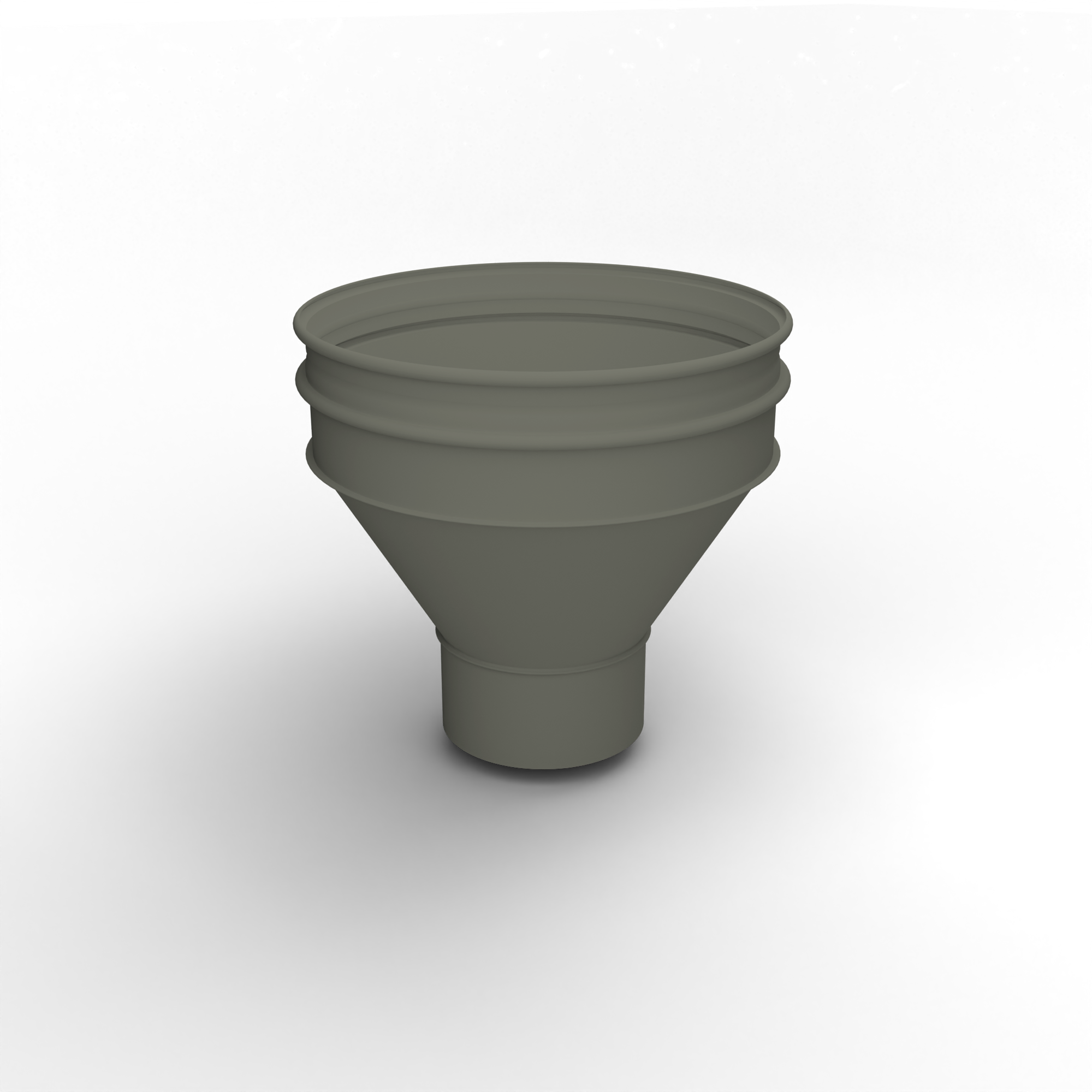 Воронка водосточная ф110х350мм (RAL 7003) водосборная, c порошковым покрытием