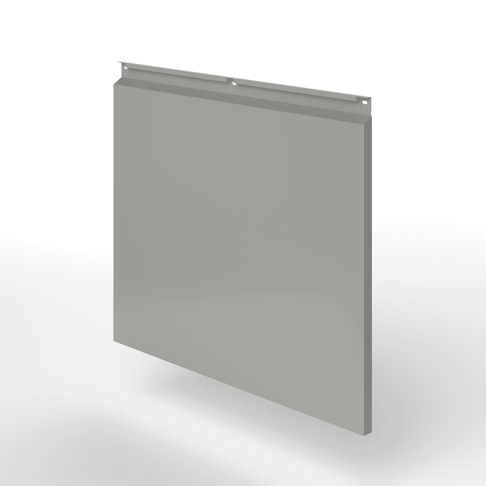 Фасадная металлокассета закрытого типа оцинкованная с порошковым покрытием 0,7x1165х550мм RAL 9007 Тёмно-алюминиевый