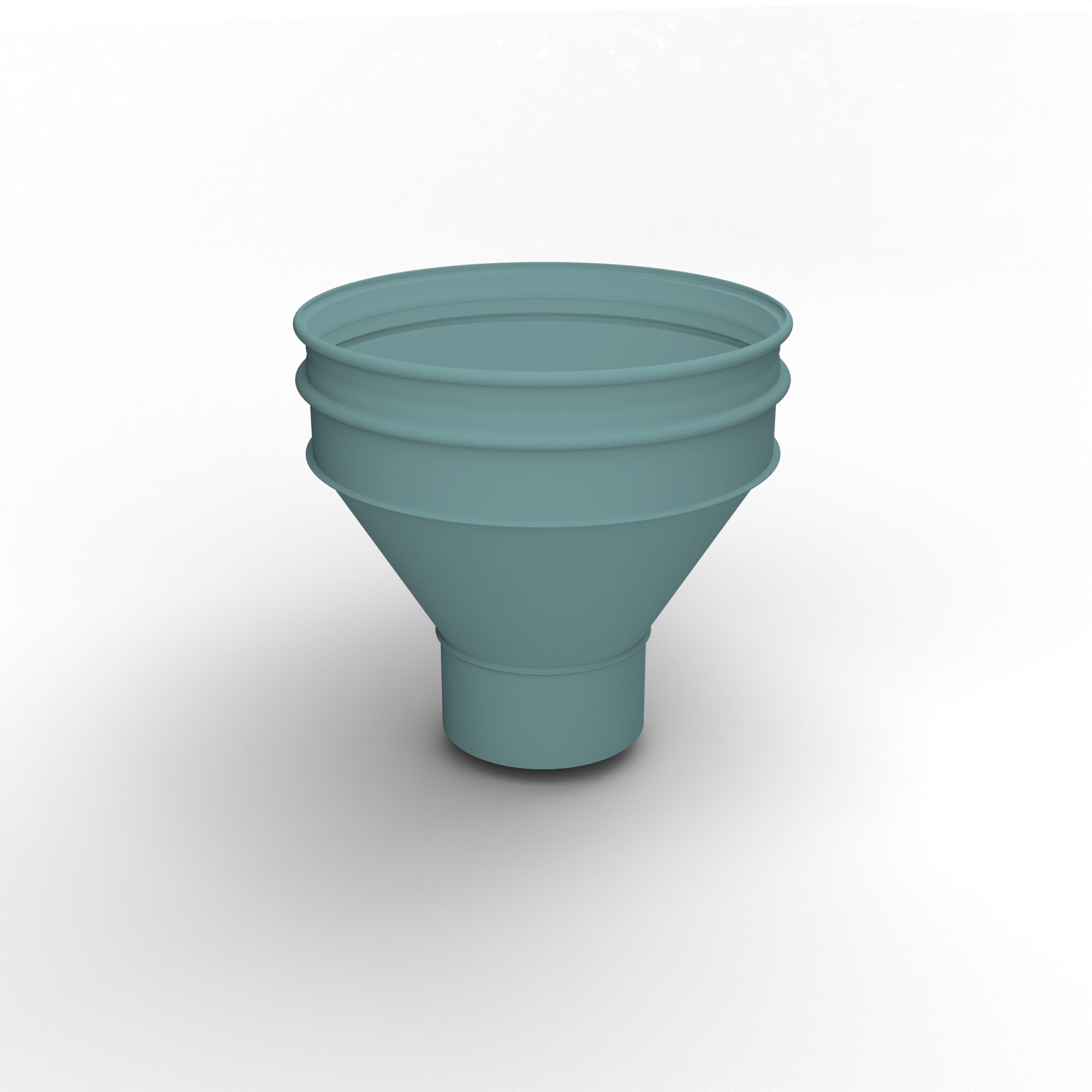 Воронка водосточная ф220х350мм (RAL 6034) водосборная, c порошковым покрытием