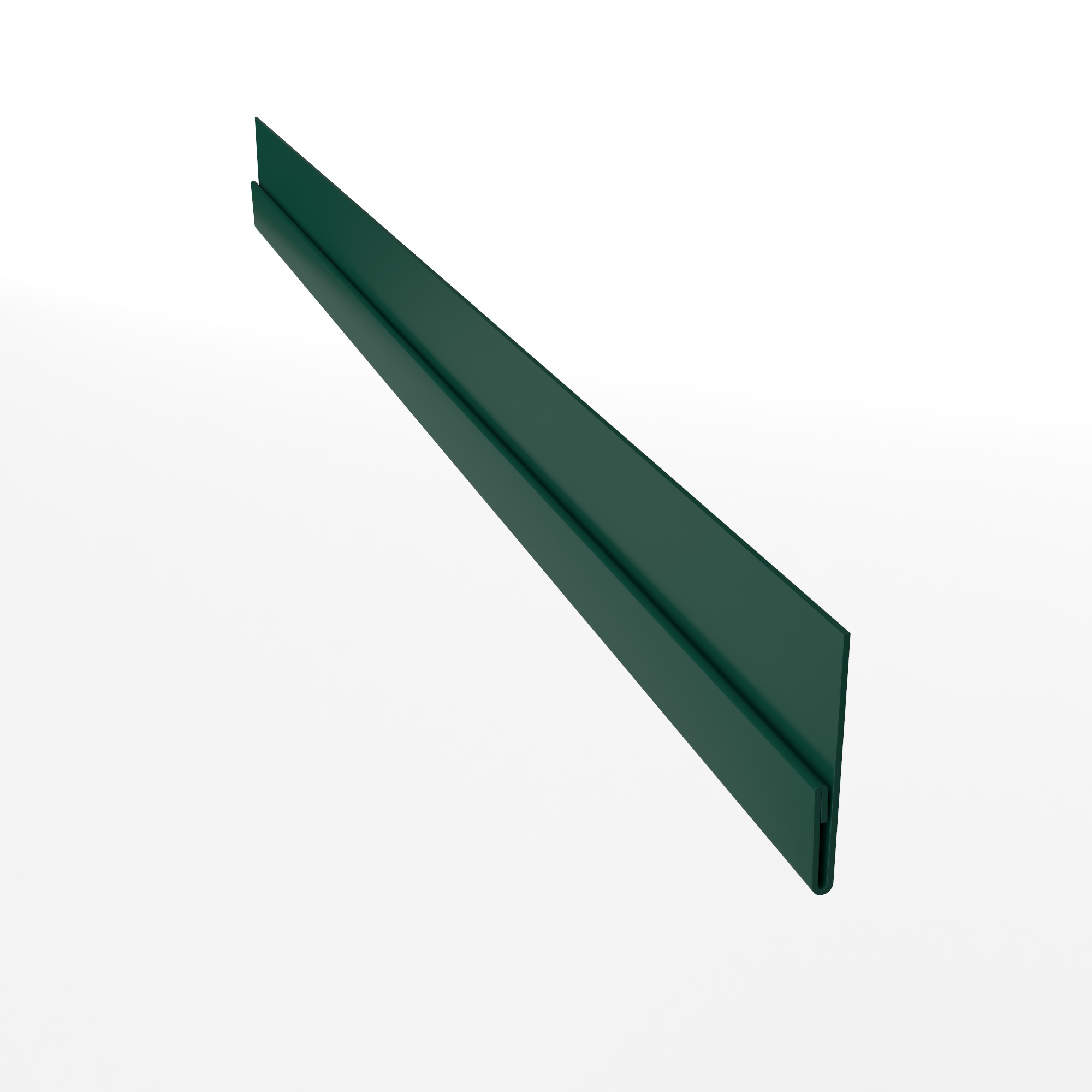 Планка стартовая для металлосайдинга блокхаус оцинкованная с порошковым покрытием 0,45мм ширина менее 625 мм RAL 6005