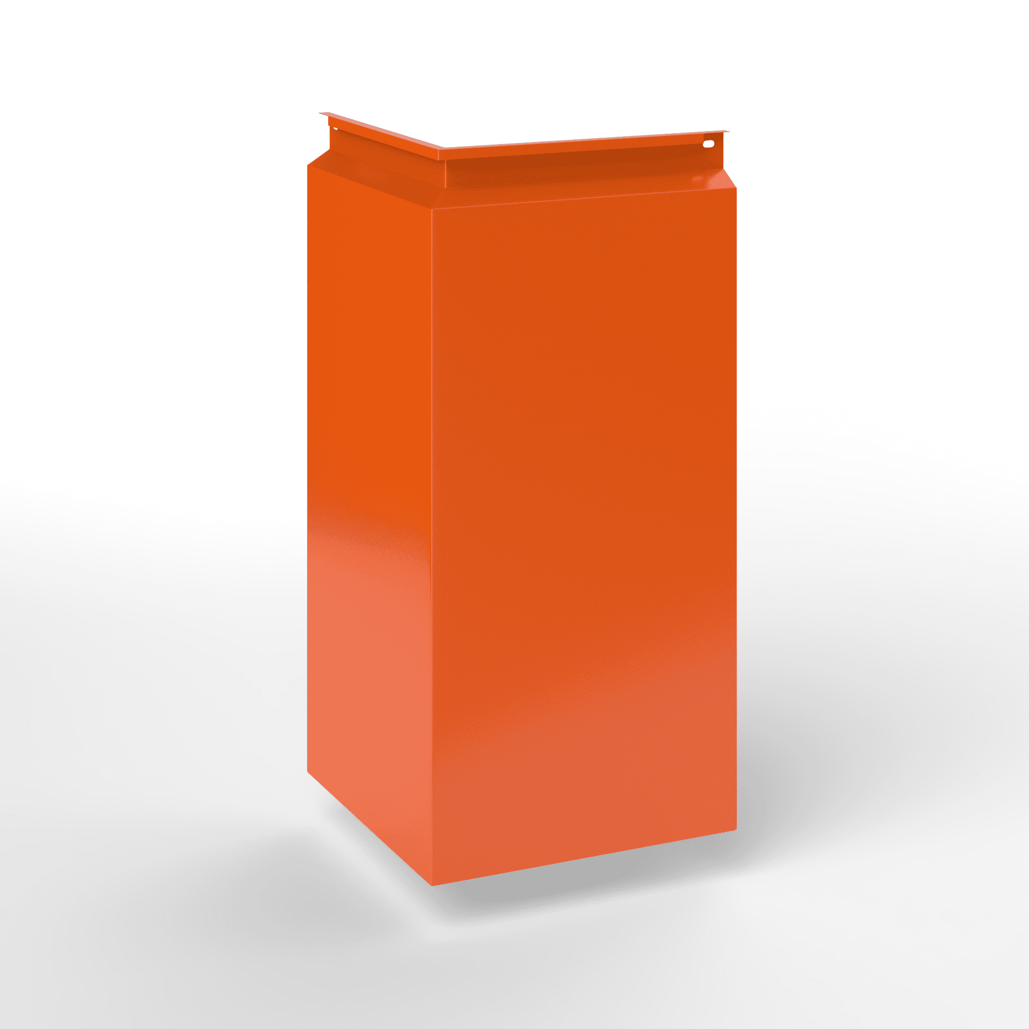 Фасадная металлокассета с иклями оцинкованная с порошковым покрытием 1мм RAL 2004