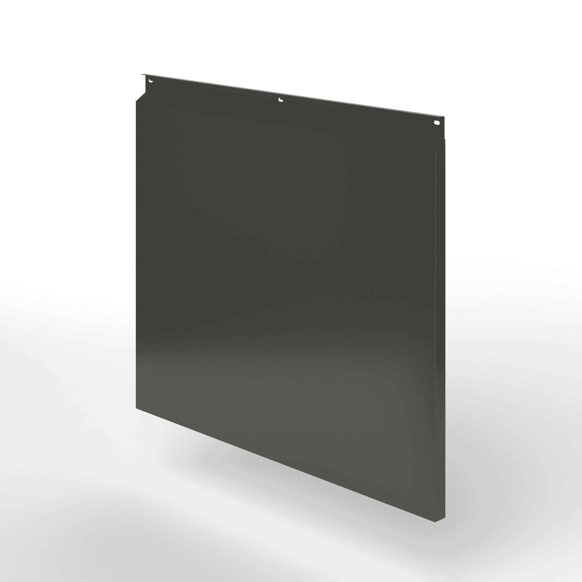 Фасадная металлокассета закрытого типа оцинкованная с порошковым покрытием 0,7x600х1270мм RAL 6015 Чёрно-оливковый