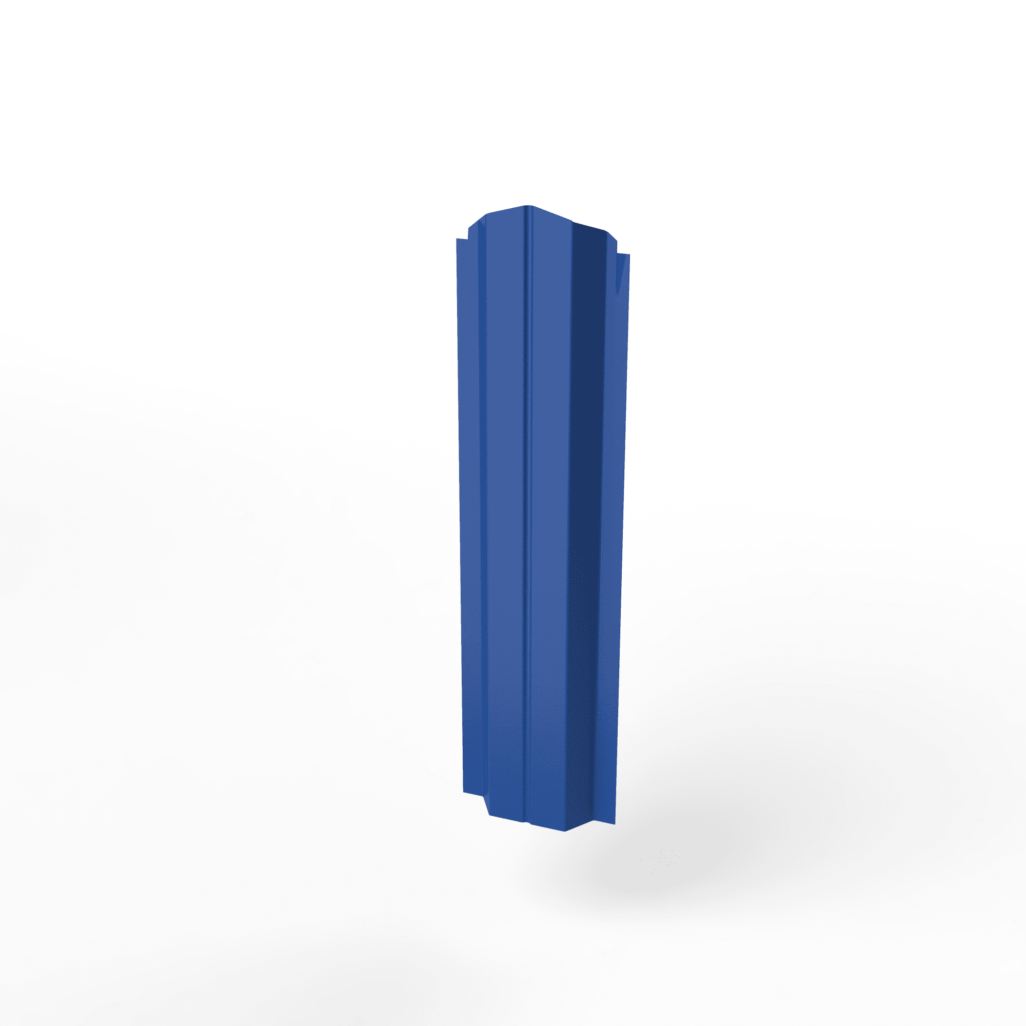 Штакетник оцинкованный с полимерным покрытием П-образный фигурный 0,5х100мм RAL 5005