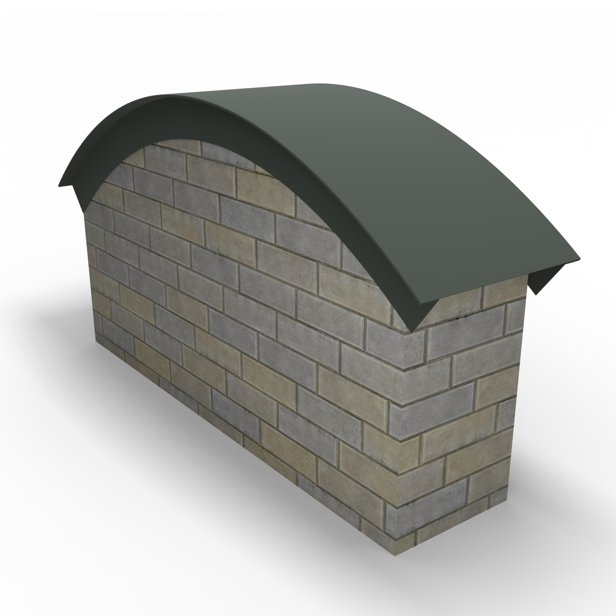 Парапет радиусный 0,5 мм (RAL 7010) полиэстер