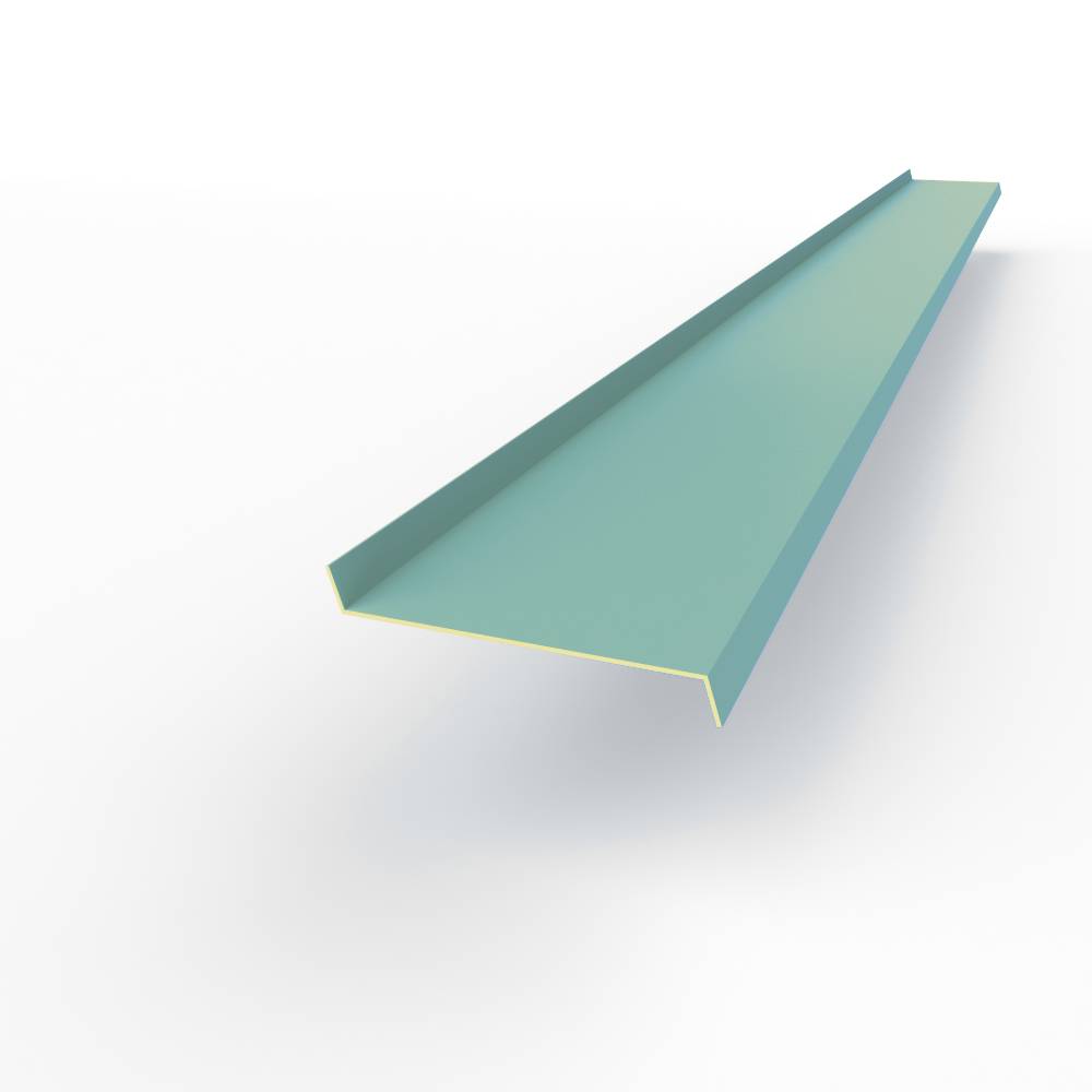 Отлив 0,45мм RAL 6034 оконный оцинкованный c порошковым покрытием