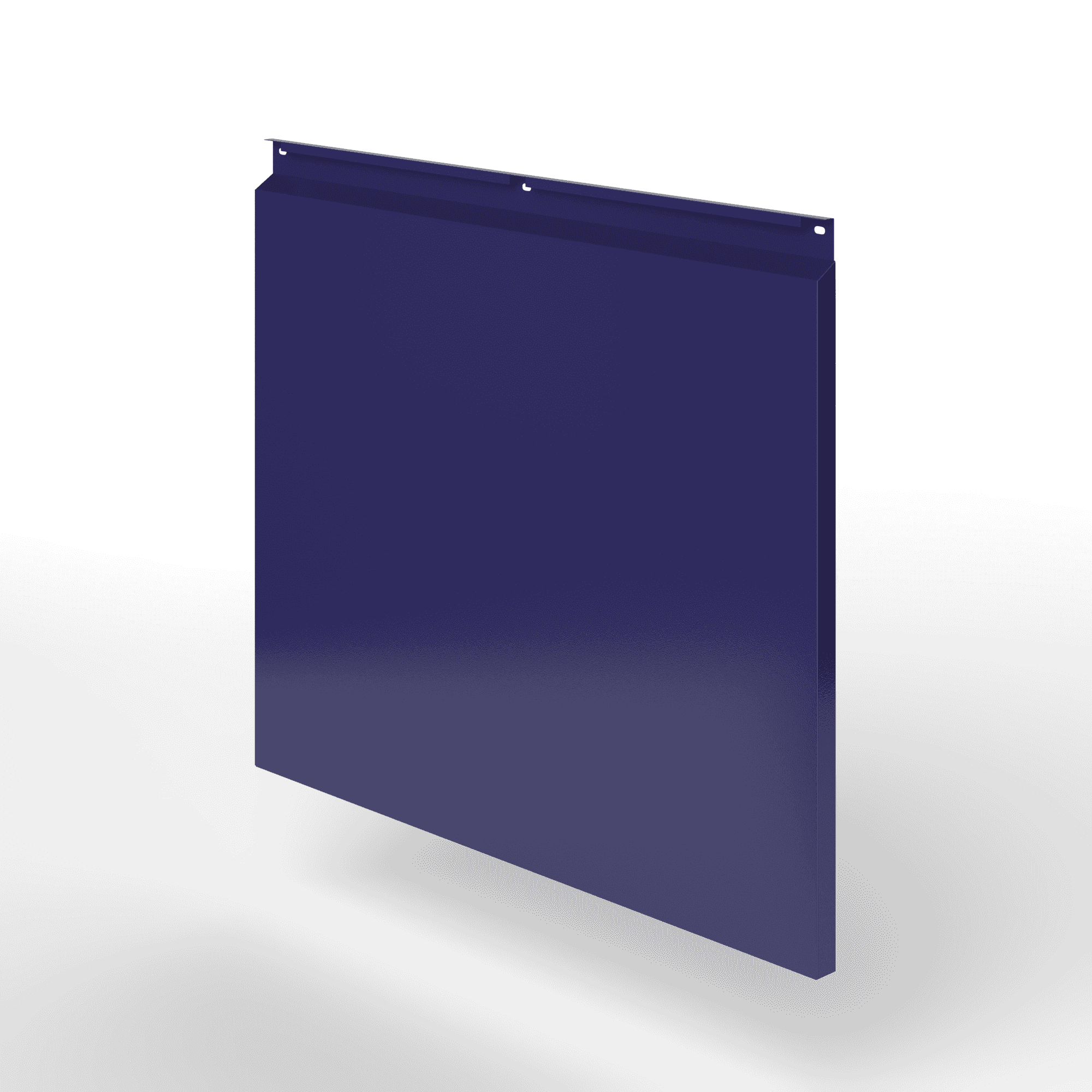 Фасадная металлокассета закрытого типа оцинкованная с порошковым покрытием 0,7x920х420мм RAL 5022 Ночной синий