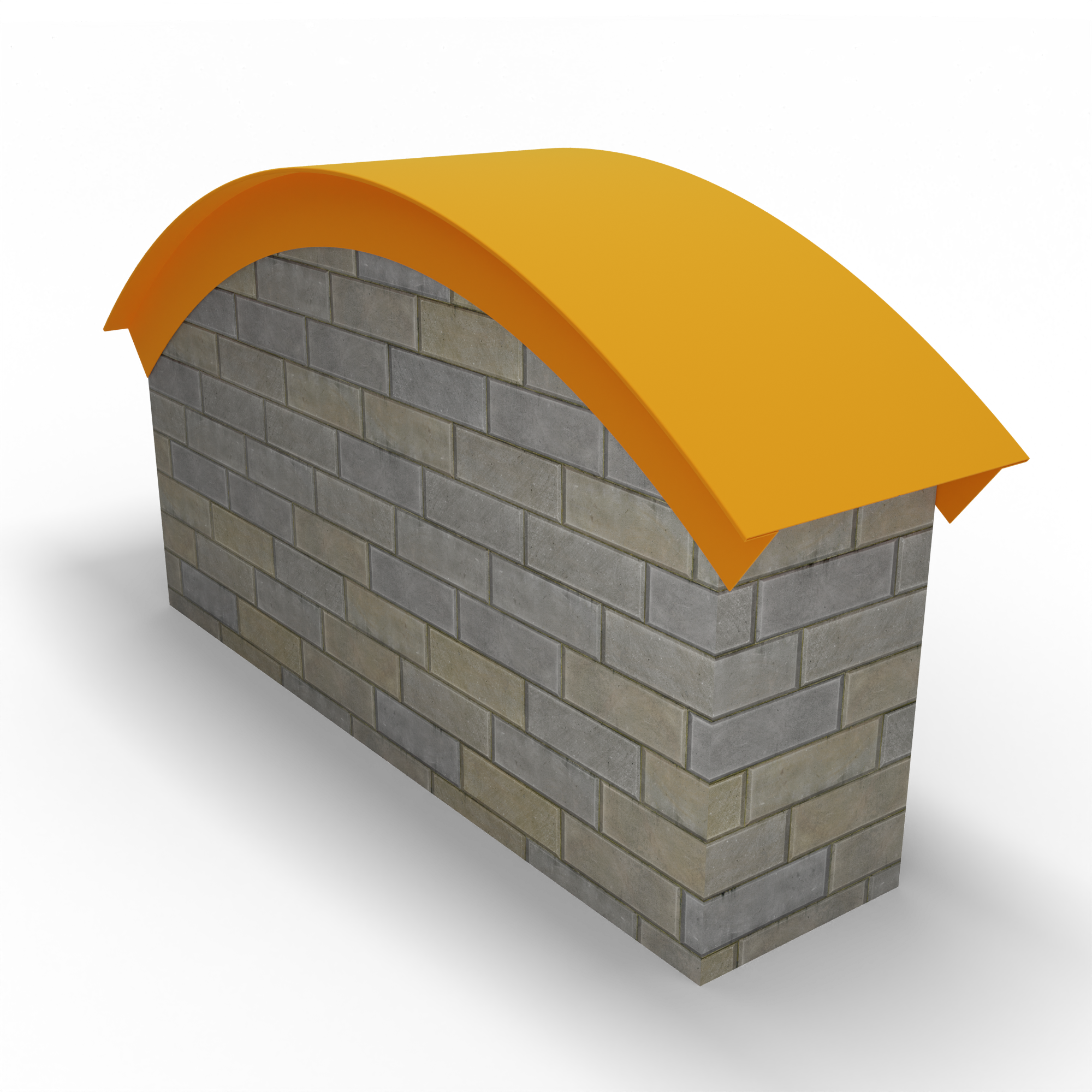 Парапет радиусный 0,5 мм (RAL 2007) полиэстер