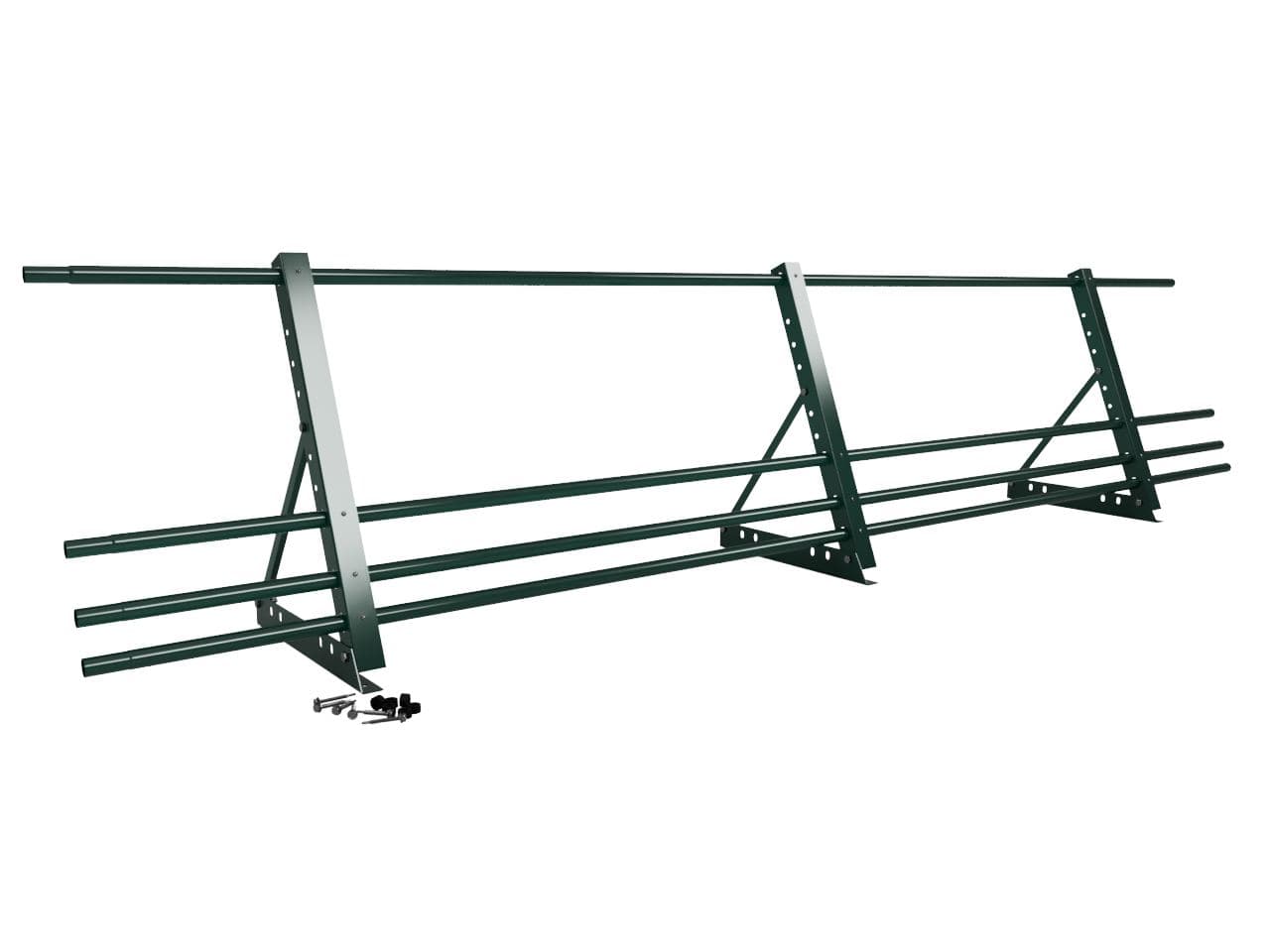 Ограждение кровельное фальц 2000мм 900-25-1-1,5-2 холоднокатанная сталь с порошковым покрытием RAL 6005