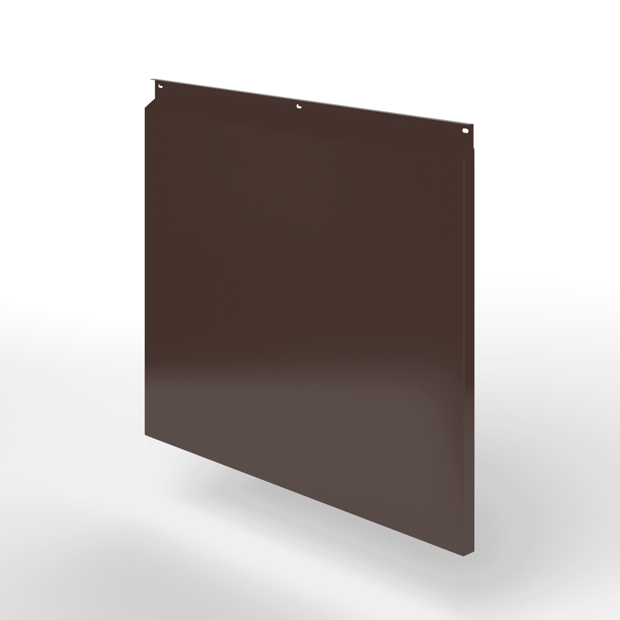 Фасадная металлокассета закрытого типа оцинкованная с порошковым покрытием 0,7x545х550мм RAL 8017 Шоколадно-коричневый