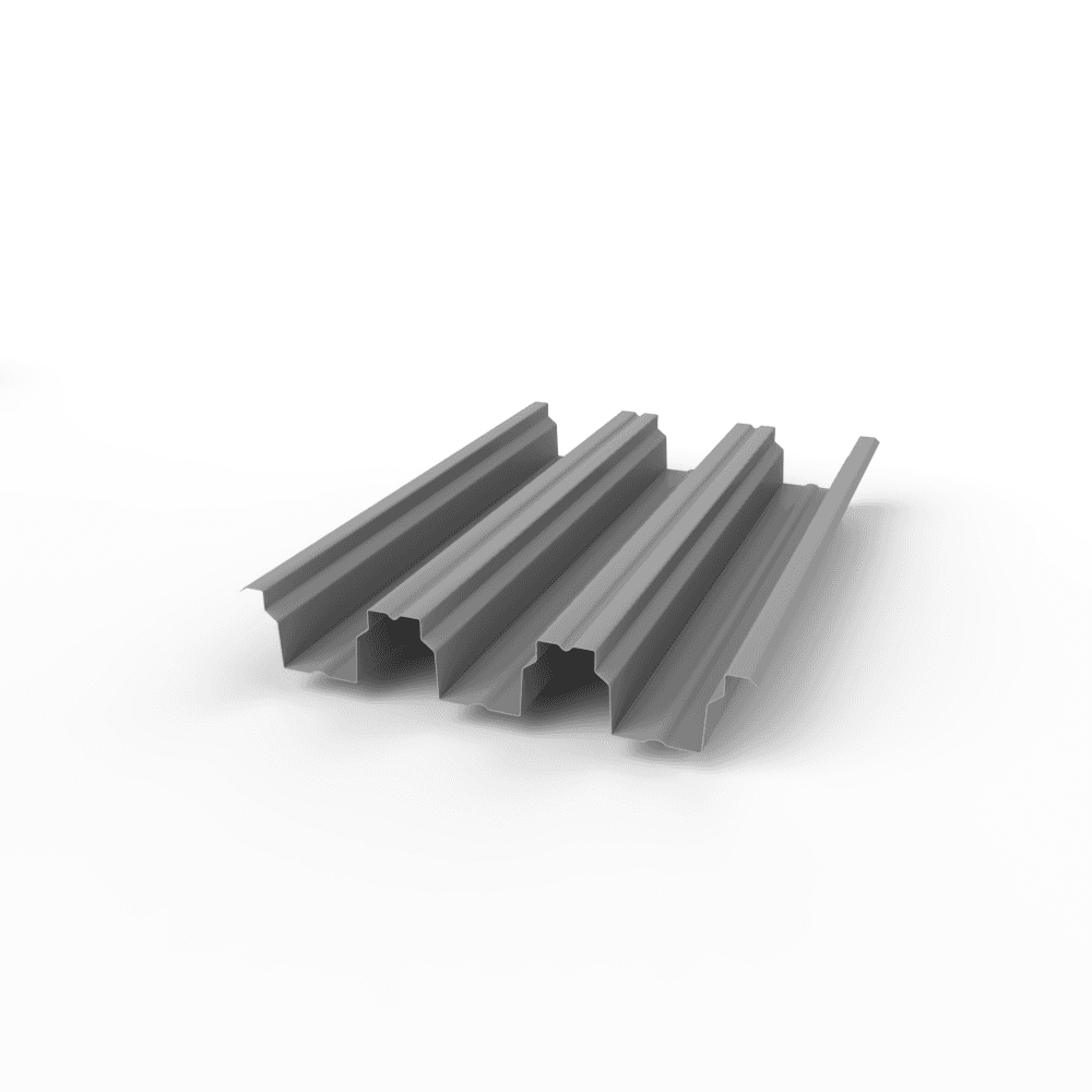 Профнастил Н114 - 1х646мм (RAL 9022) оцинкованный, с полимерным покрытием (полиэстер)