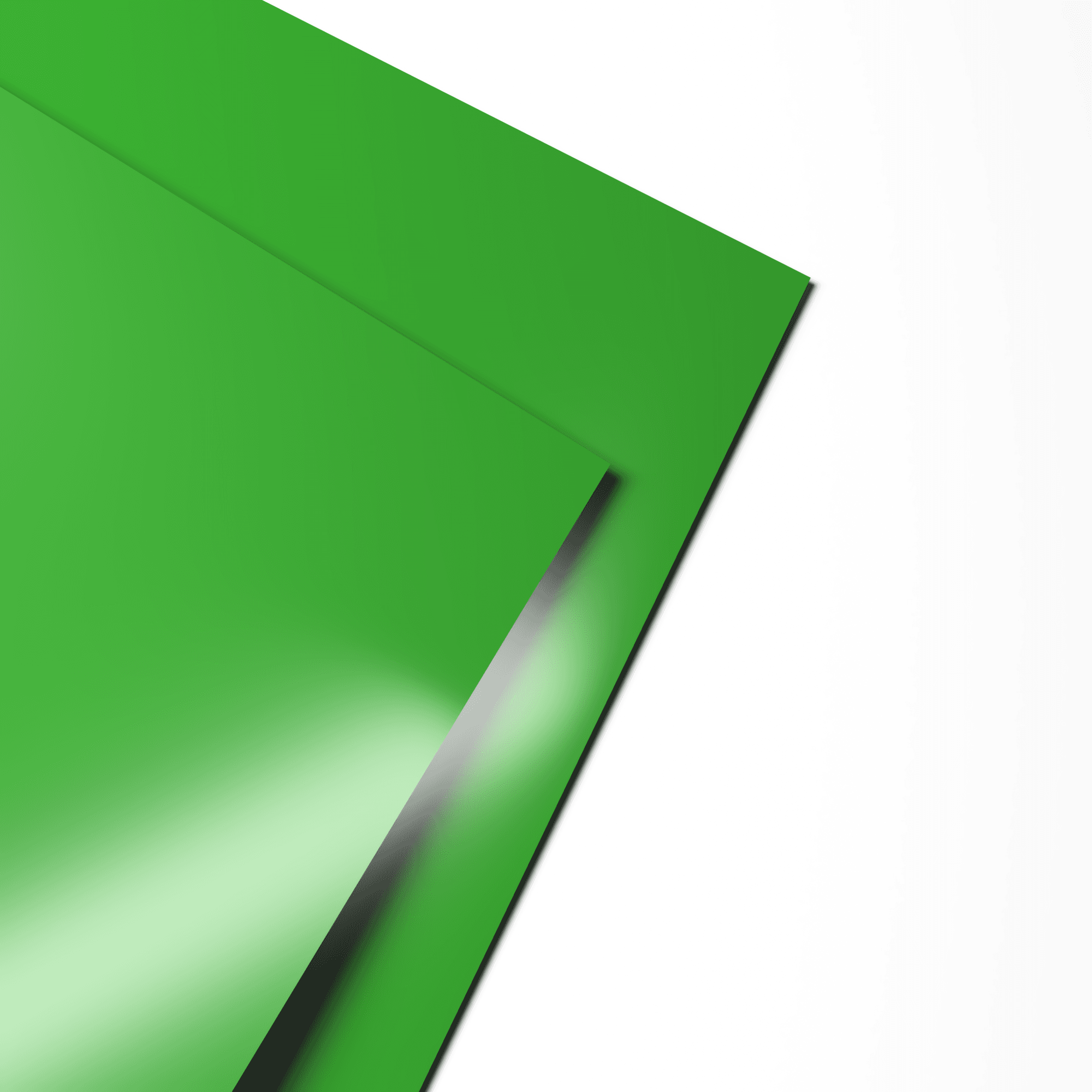 Лист оцинкованный 0,65х1250мм (RAL 6018) с полимерным покрытием (полиэстер)