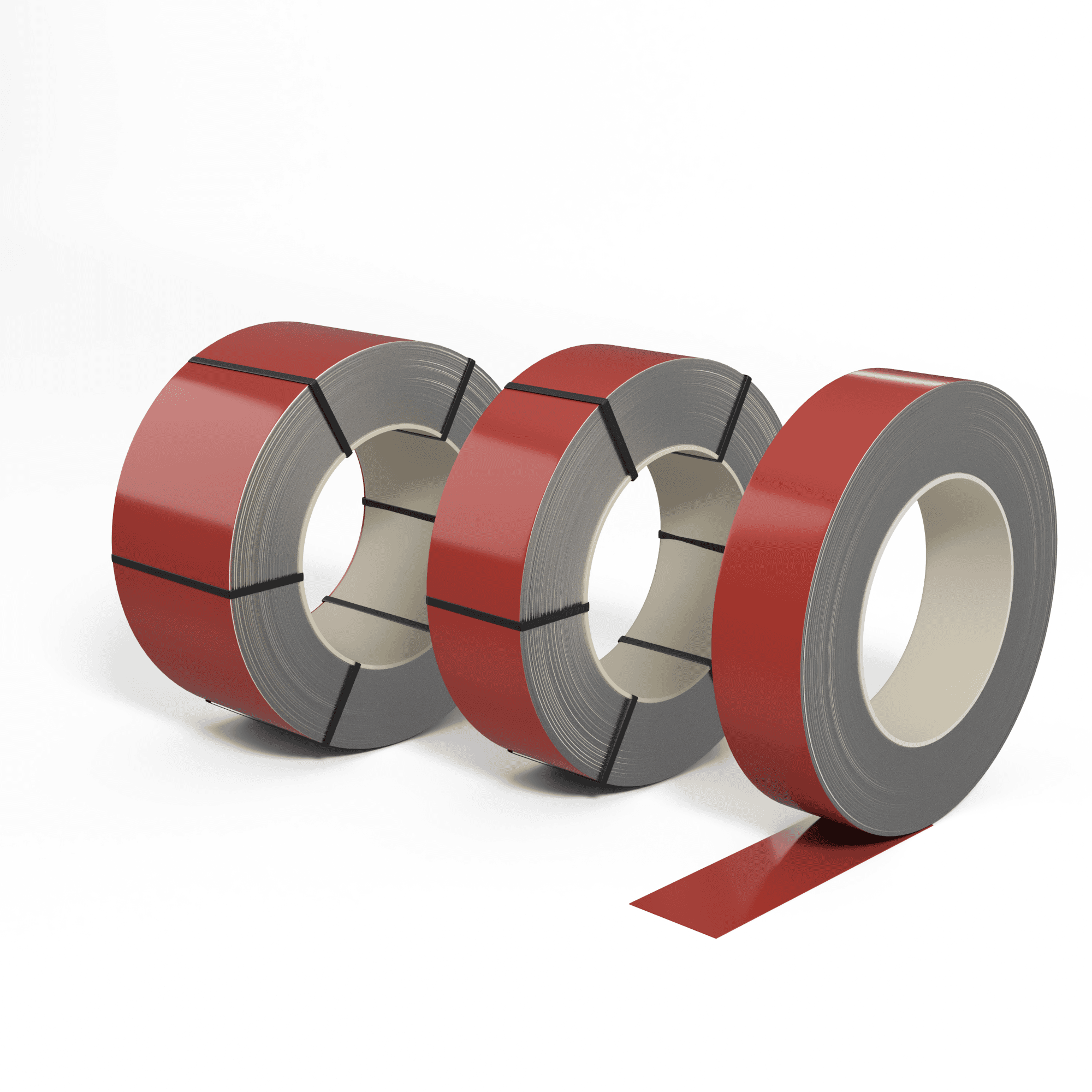 Лента оцинкованная (Штрипс) 0,7 мм (RAL 3033) с полимерным покрытием (полиэстер)