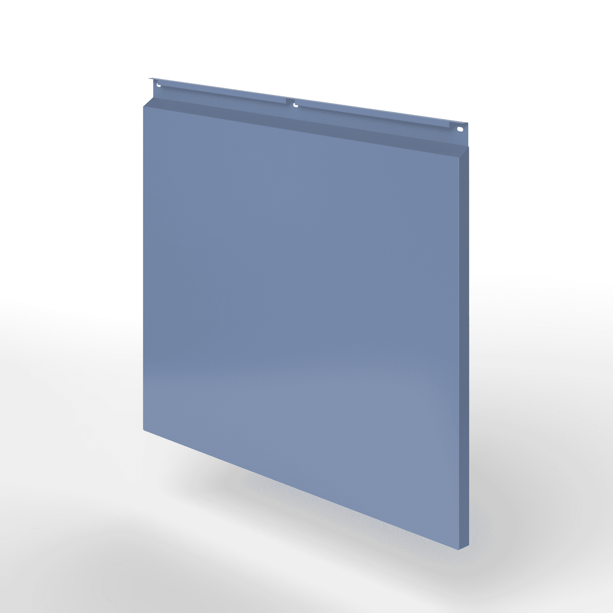 Фасадная металлокассета закрытого типа оцинкованная с порошковым покрытием 0,7x820х370мм RAL 5014 Голубино-синий