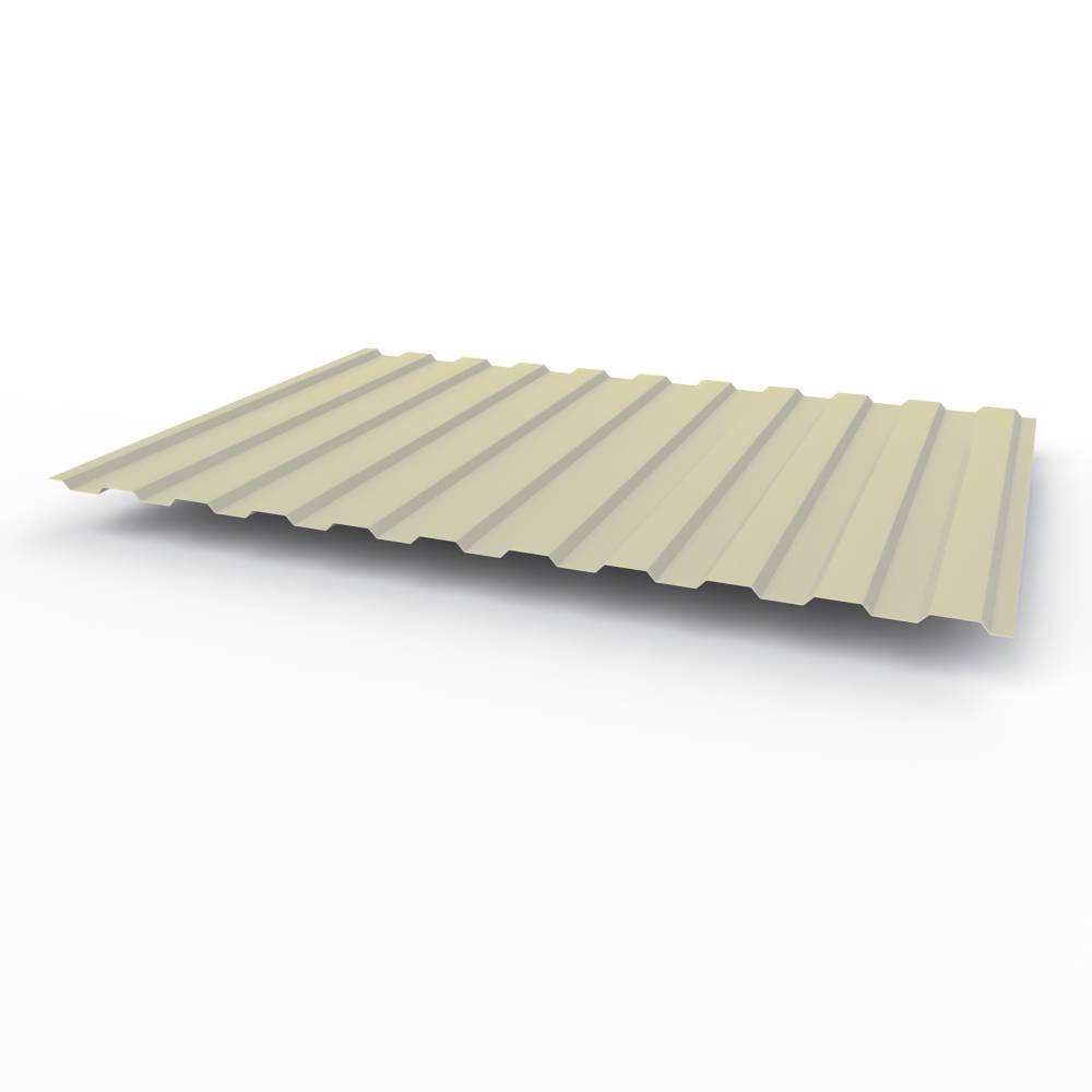 Профнастил С8 - 0,35х1180мм (RAL 7044) оцинкованный, с полимерным покрытием (полиэстер)