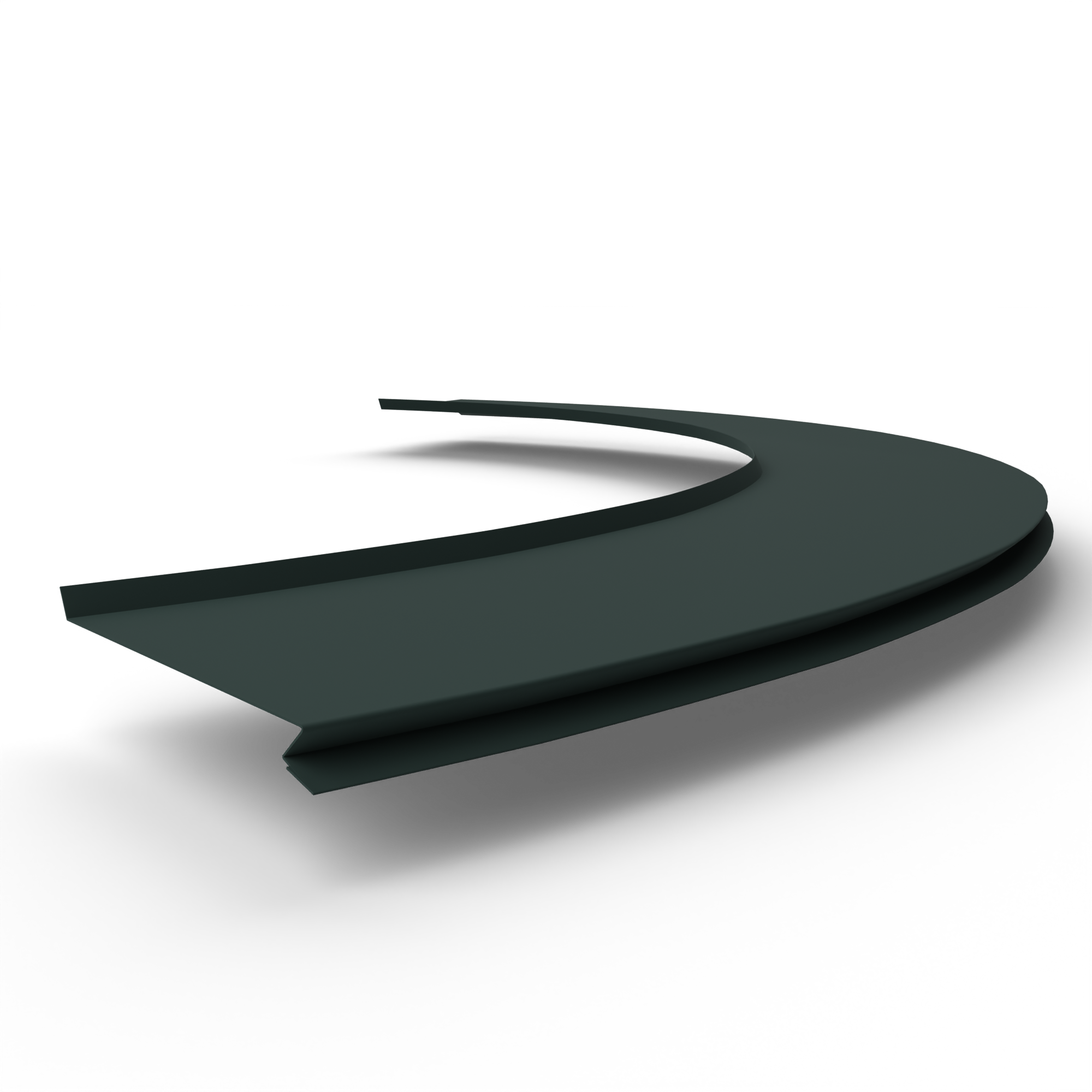 Отлив радиусный 1,2мм RAL 6012 оцинкованный, c порошковым покрытием