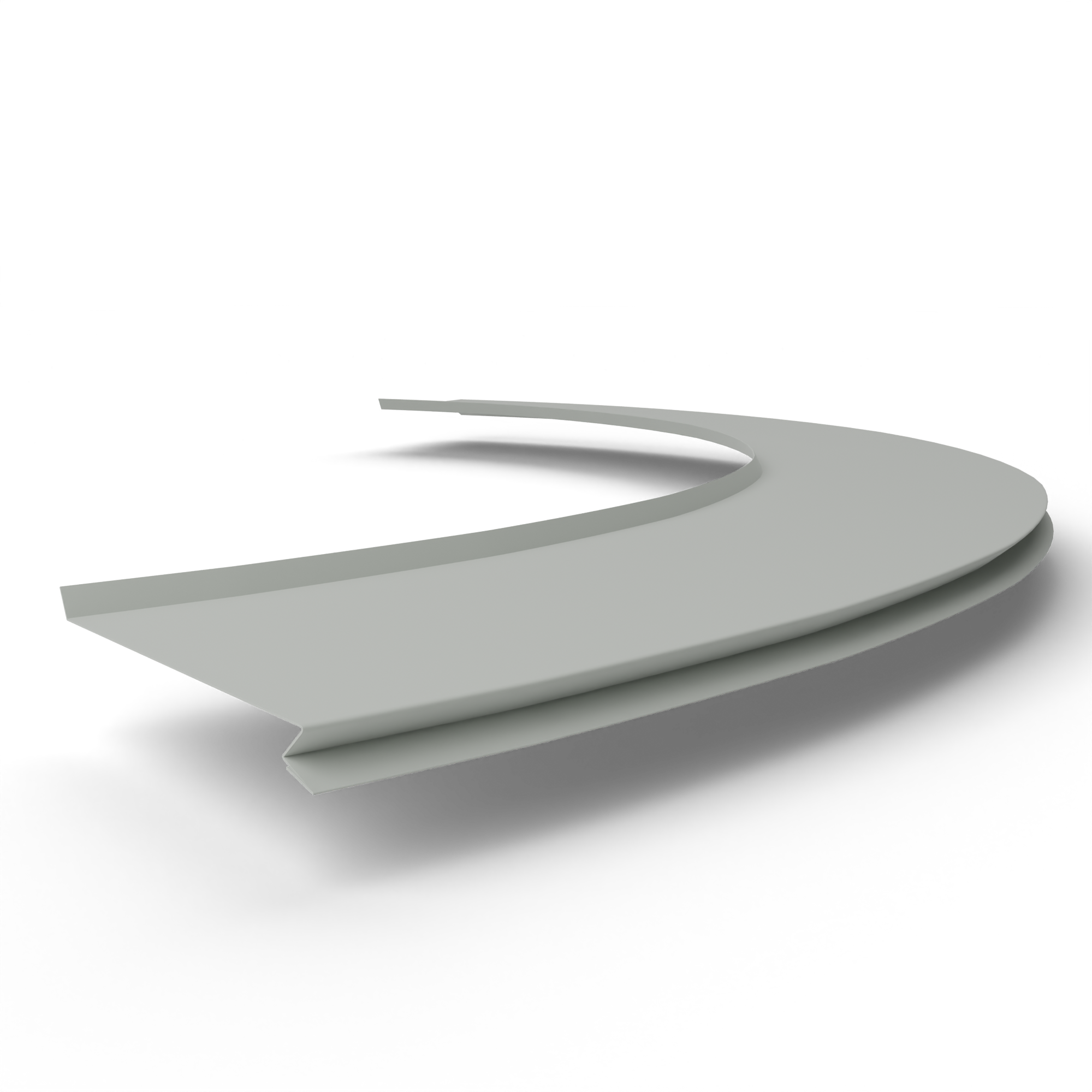 Отлив радиусный 1,2мм RAL 9018 оцинкованный, c порошковым покрытием