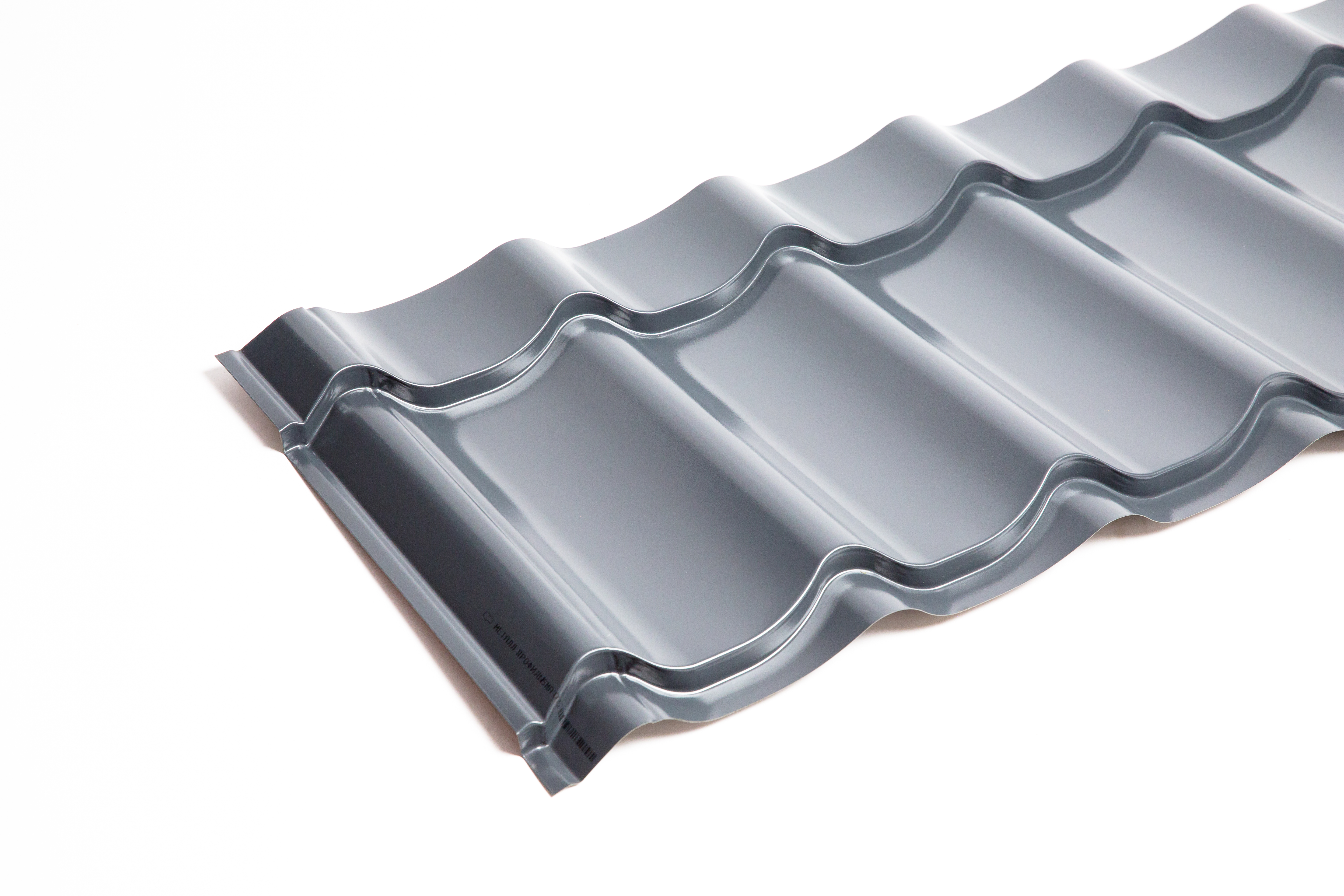 Металлочерепица Монтеррей классик оцинкованная с полимерным покрытием 0.5x1180мм  RAL 7024