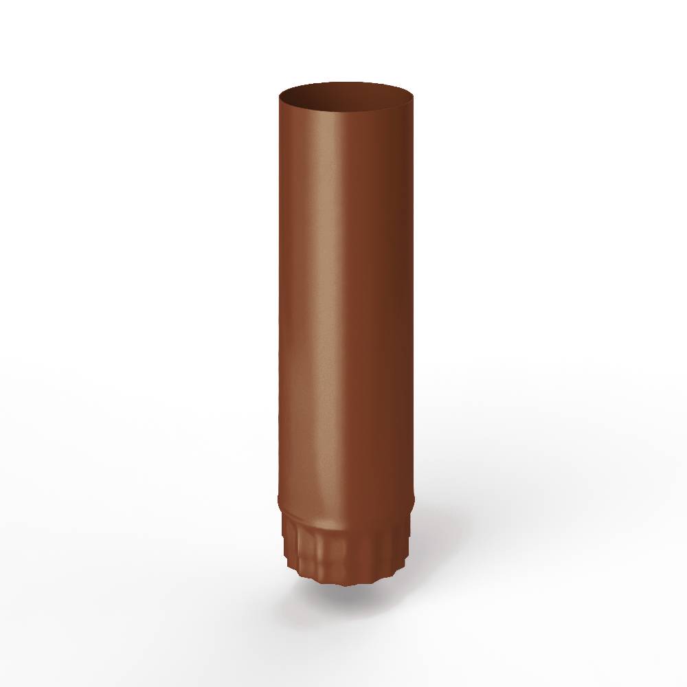 Труба водосточная оцинкованная порошок ф90х1250мм RAL 8029