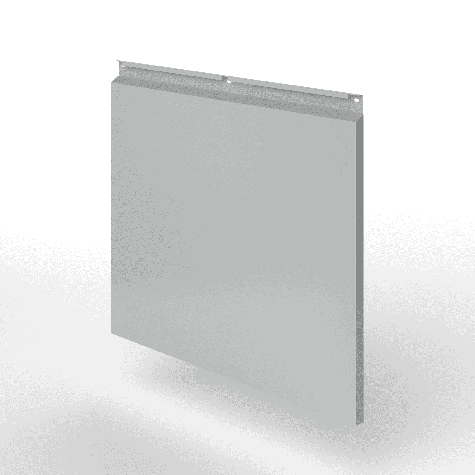 Фасадная металлокассета закрытого типа оцинкованная с порошковым покрытием 0,7x535х535мм RAL 9006 Бело-алюминиевый