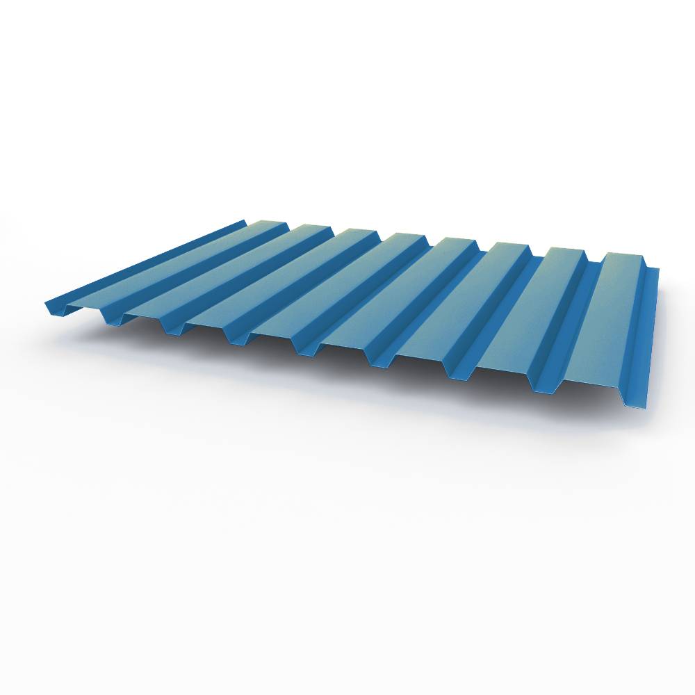 Профнастил С20 - 0,7х1150мм (RAL 5015) оцинкованный, с полимерным покрытием (полиэстер)