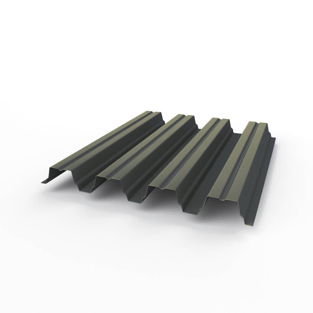 Профнастил Н75 - 0,7 (RAL 7024) с полимерным покрытием (полиэстер)