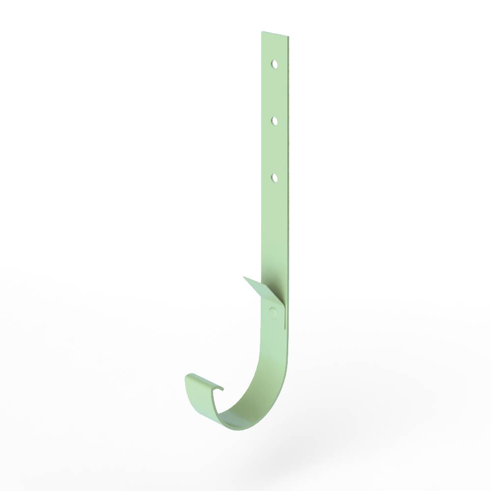 Крепление желоба водосточного короткое c порошковым покрытием ф220x350мм RAL 6019