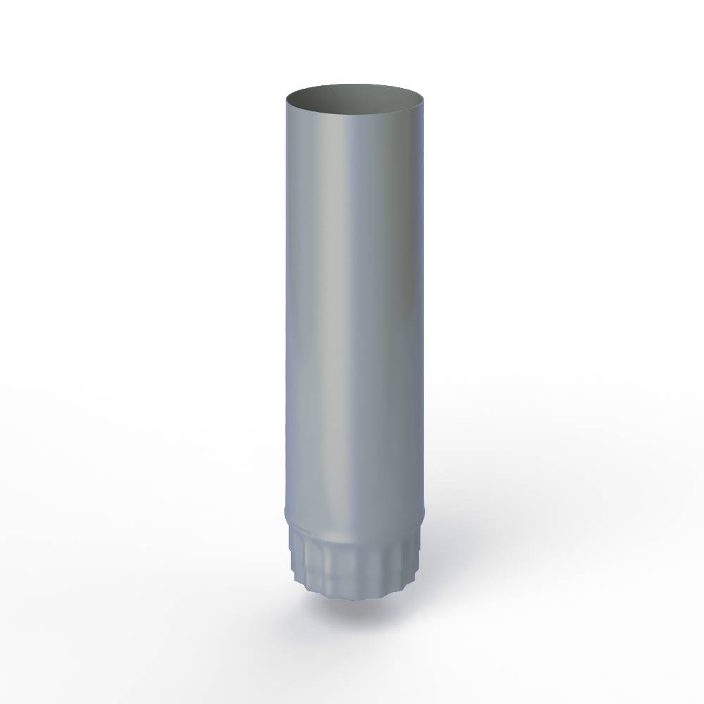 Труба водосточная оцинкованная порошок ф120х1250мм RAL 7001