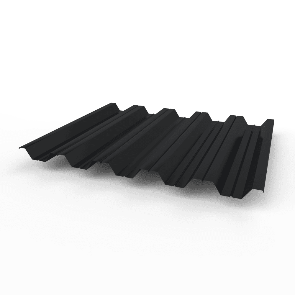 Профнастил НС35 0,5 RAL 9005 оцинкованный, с полимерным покрытием (полиэстер)