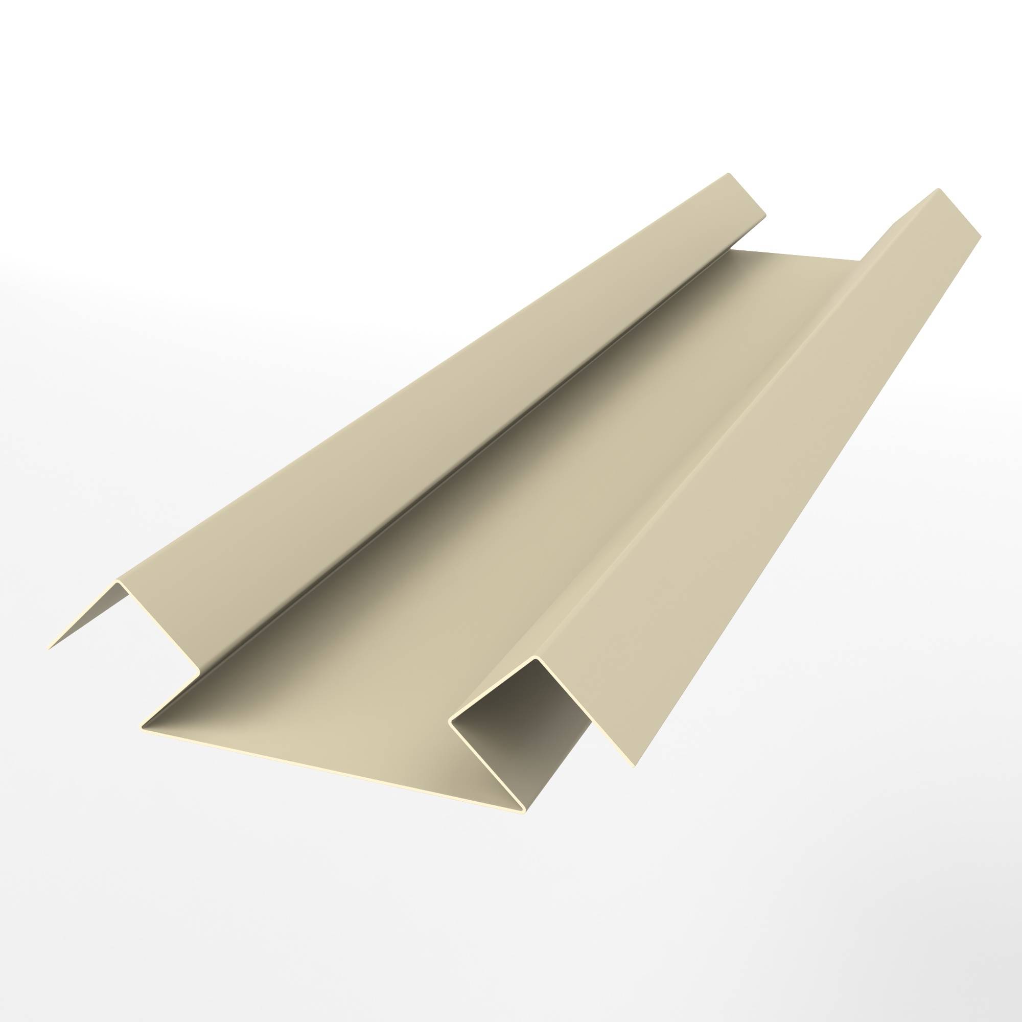 Планка угла внутреннего сложного для металлосайдинга экобрус оцинкованная с полимерным покрытием 0,45mm RAL 1015